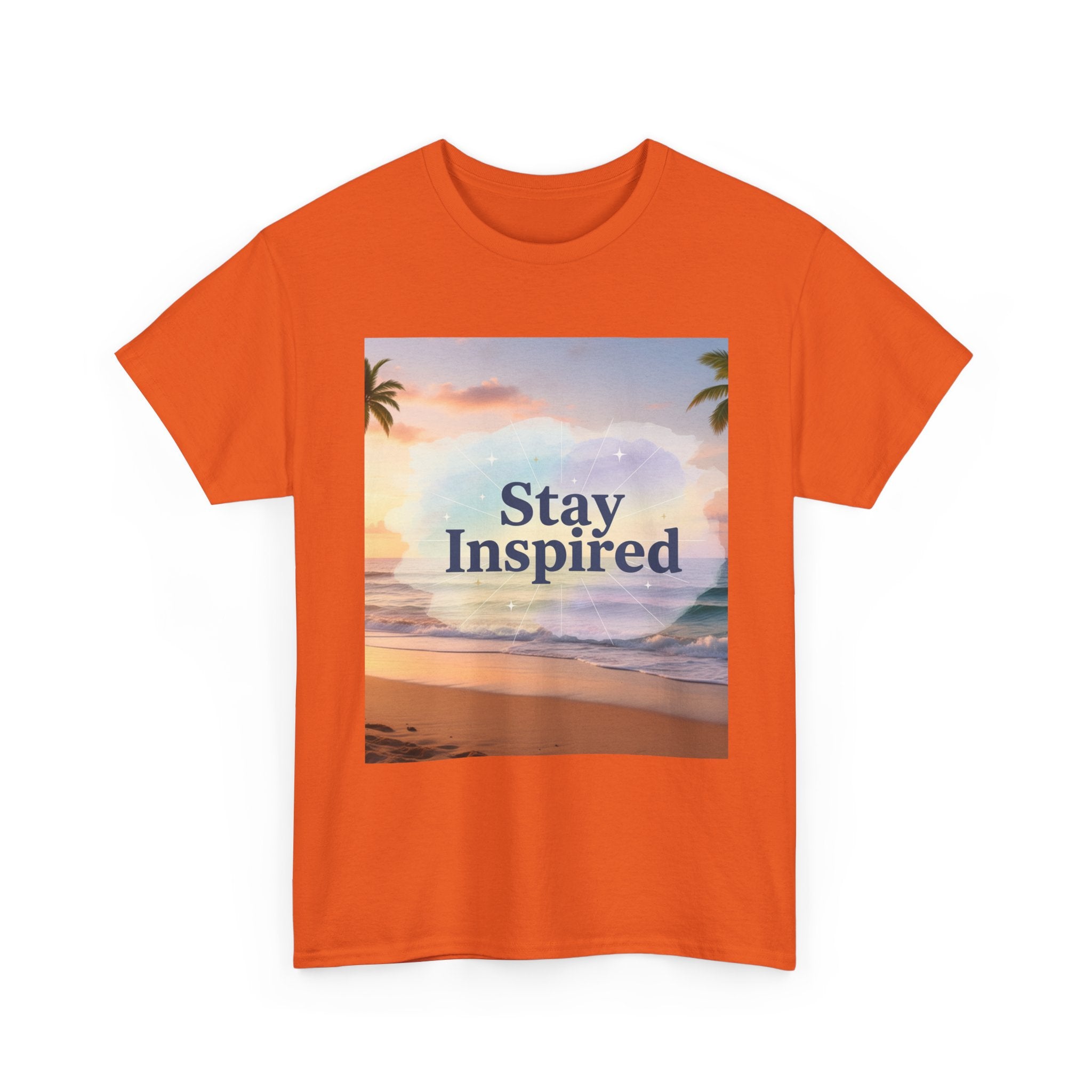 Stay Inspired Beach Sunset Unisex T-Shirt