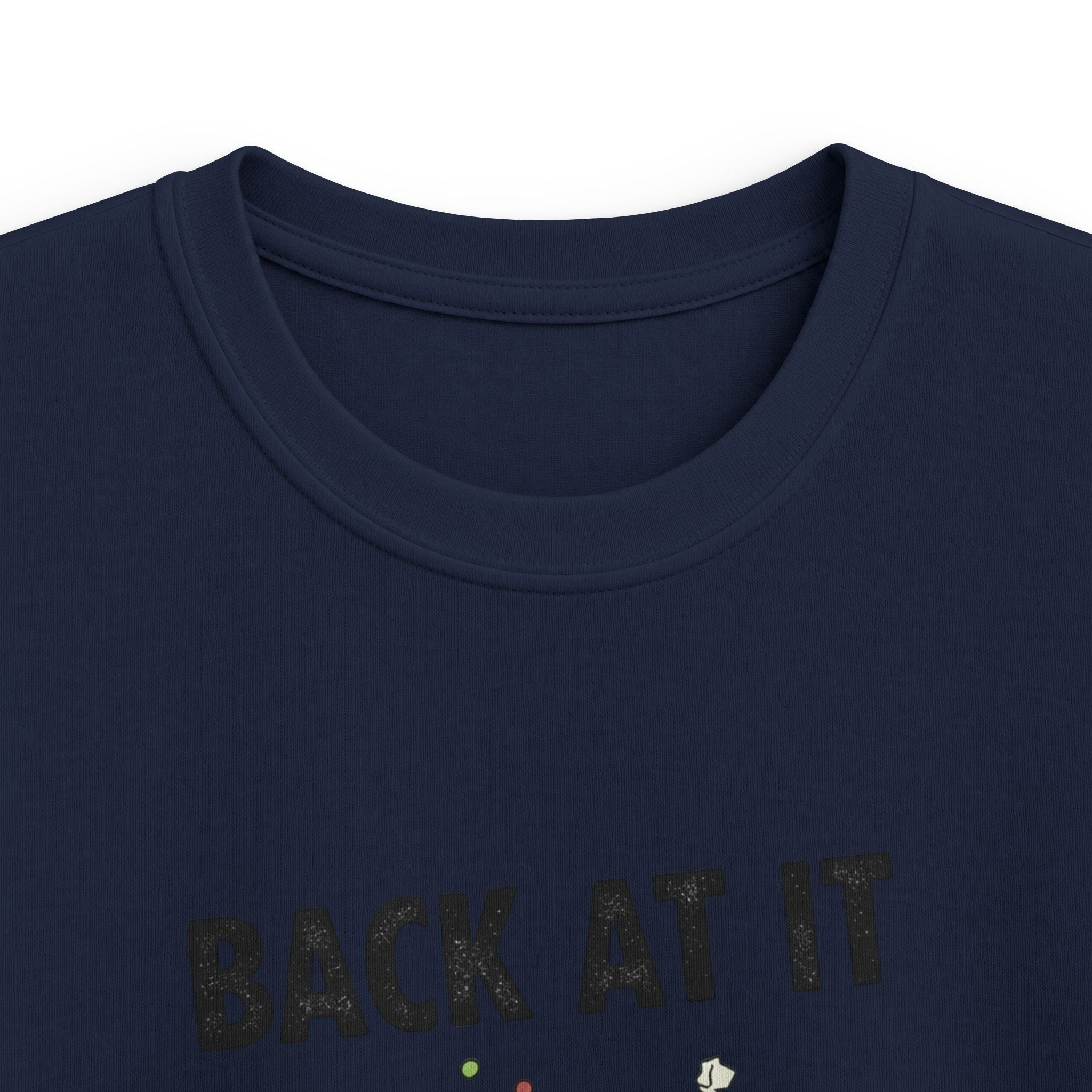 Kids Tee — "Back At It" Colorful Skate & Music Doodle Graphic