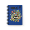 Back At It Spiral Notebook (Dark Blue) — Motivational Back-to-School Journal for Students & Teachers