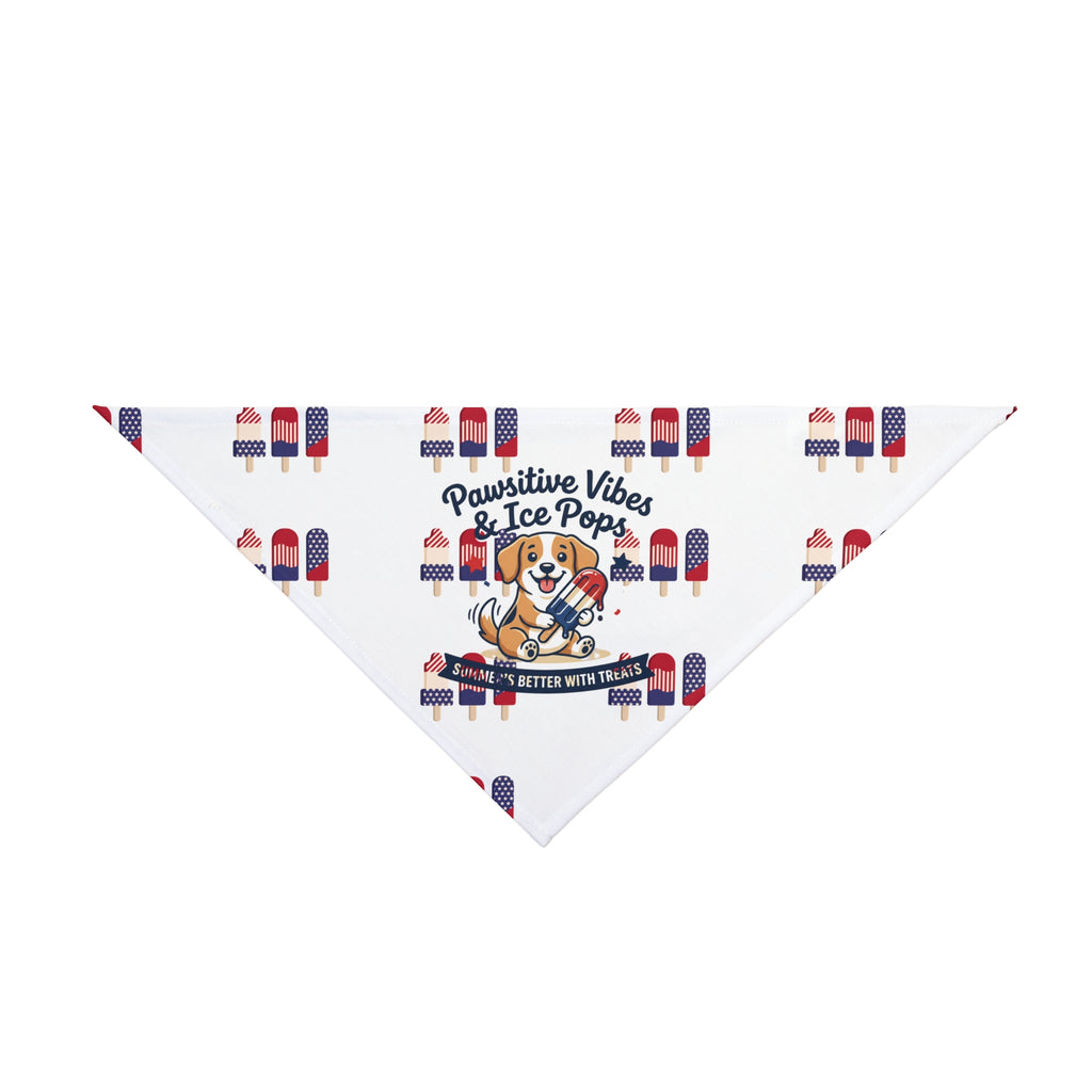 Pawsitive Vibes Pet Bandana — Patriotic Ice Pops
