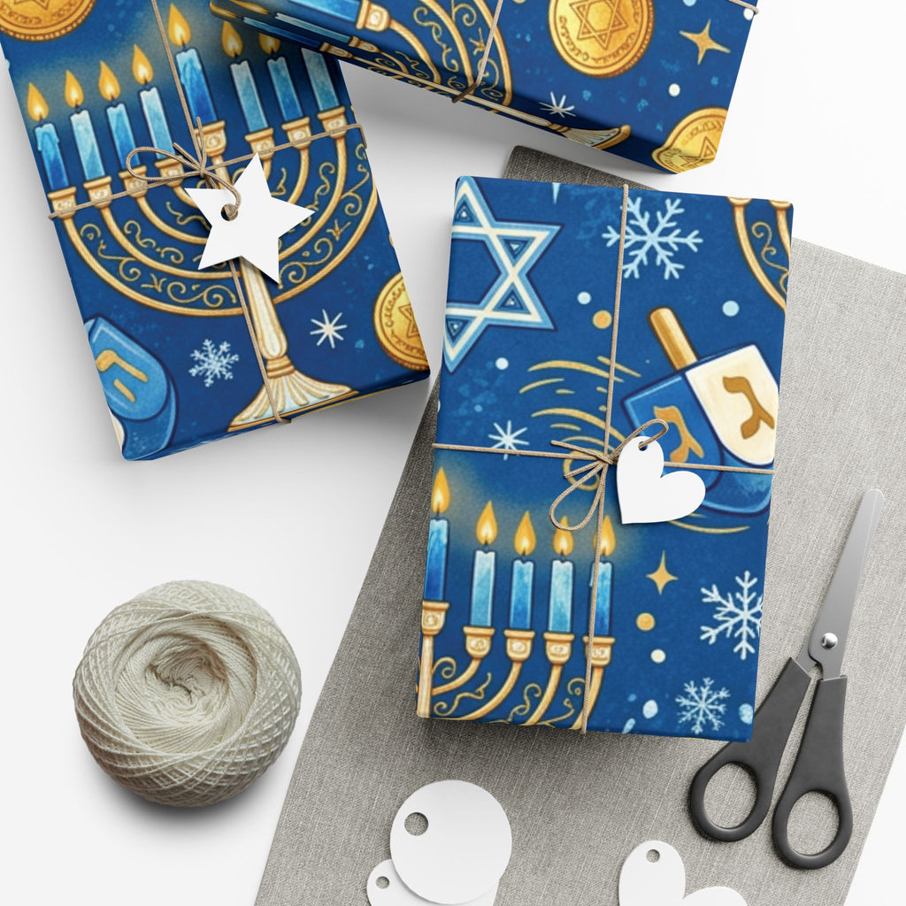Festival of Lights Hanukkah Wrapping Paper