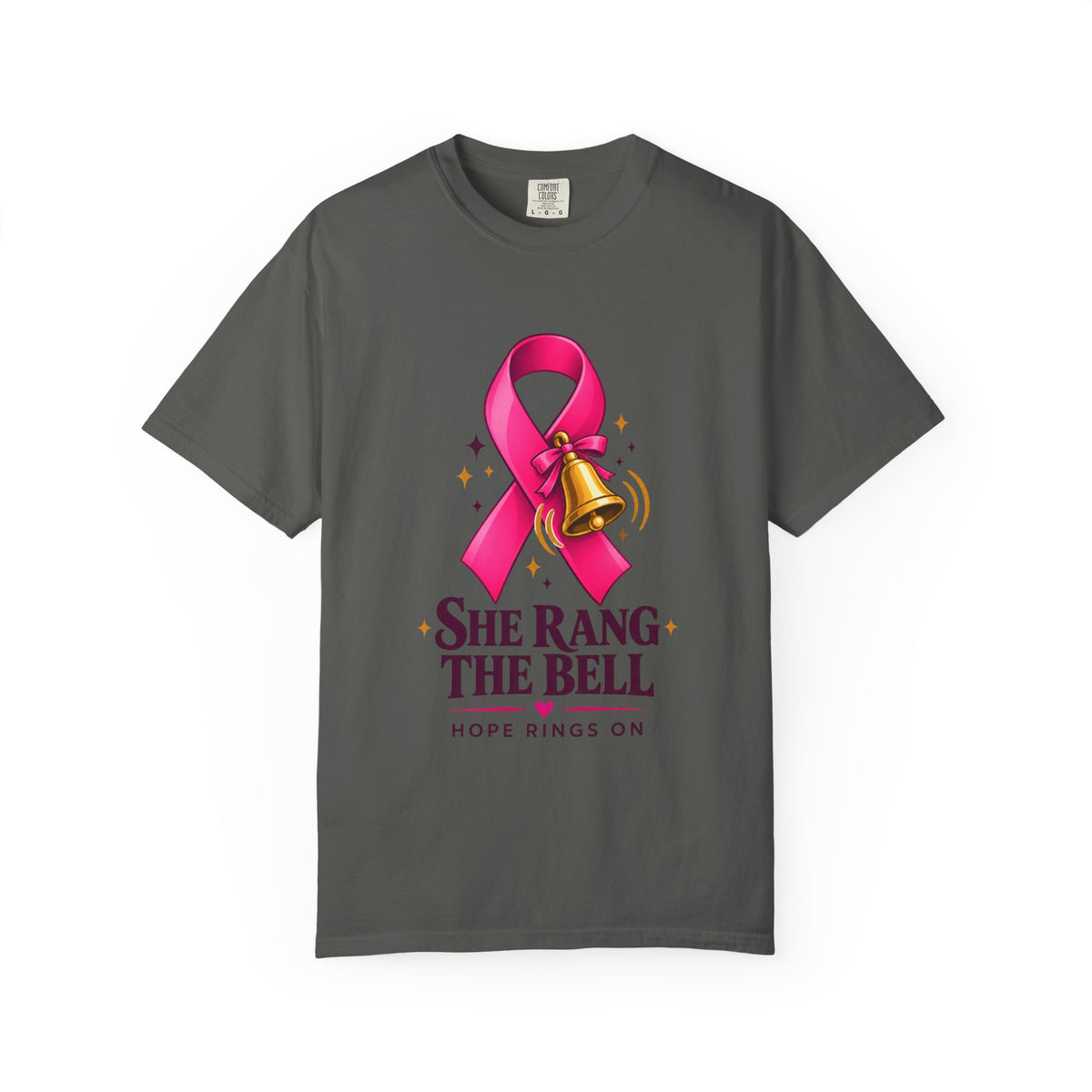 Breast Cancer Awareness T-Shirt — "She Rang the Bell" Personalized Tee