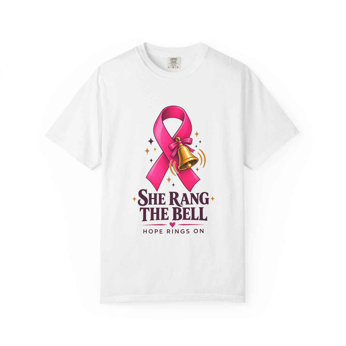 Breast Cancer Awareness T-Shirt — "She Rang the Bell" Personalized Tee