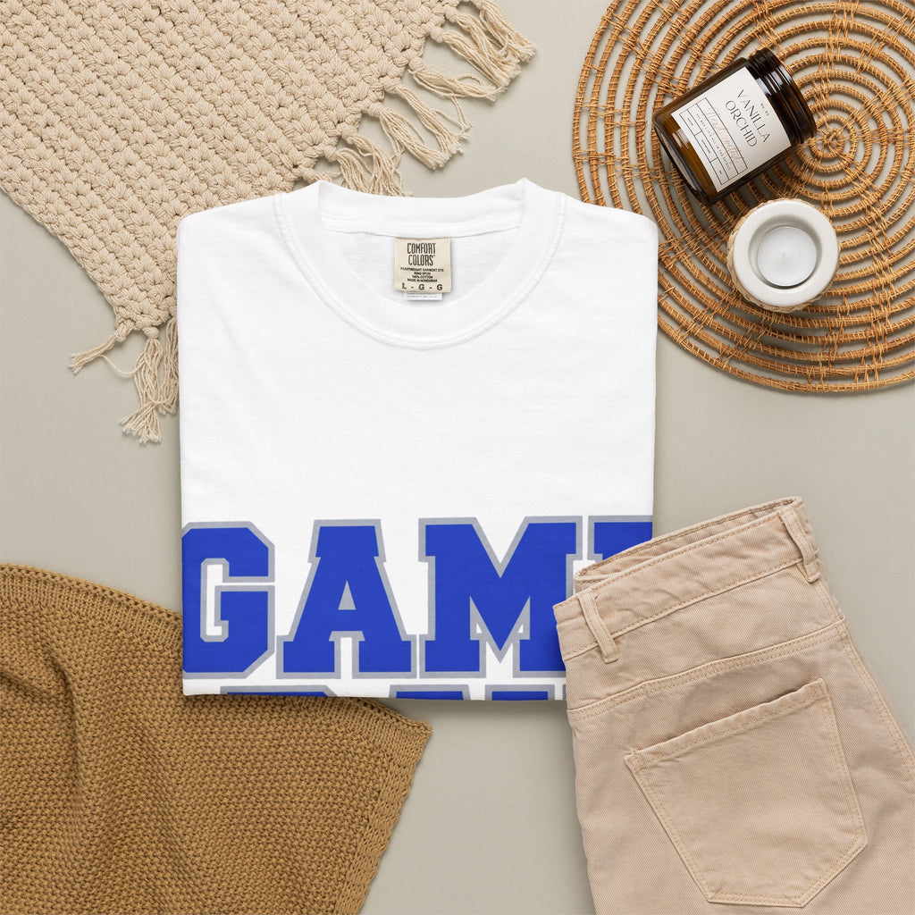 Game Day Football Shirt – Blue & Gray
