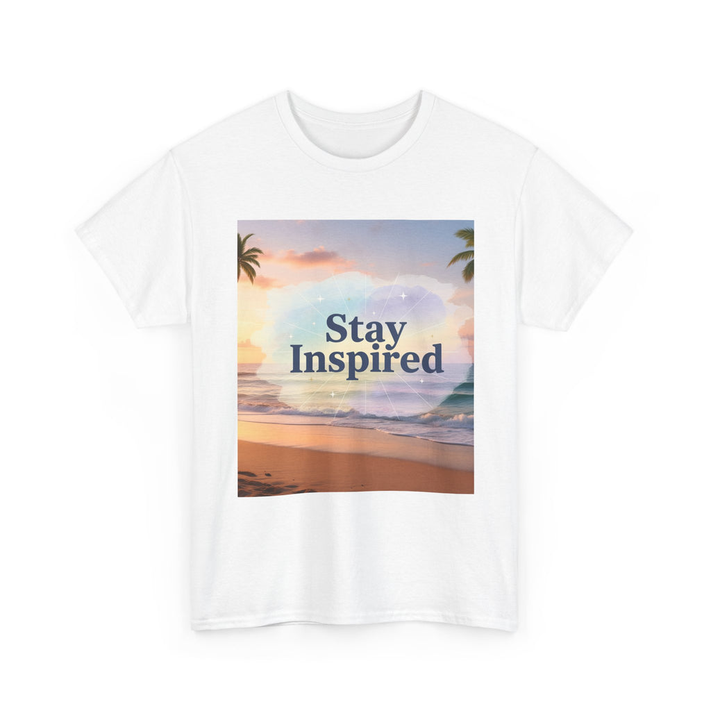 Stay Inspired Beach Sunset Unisex T-Shirt