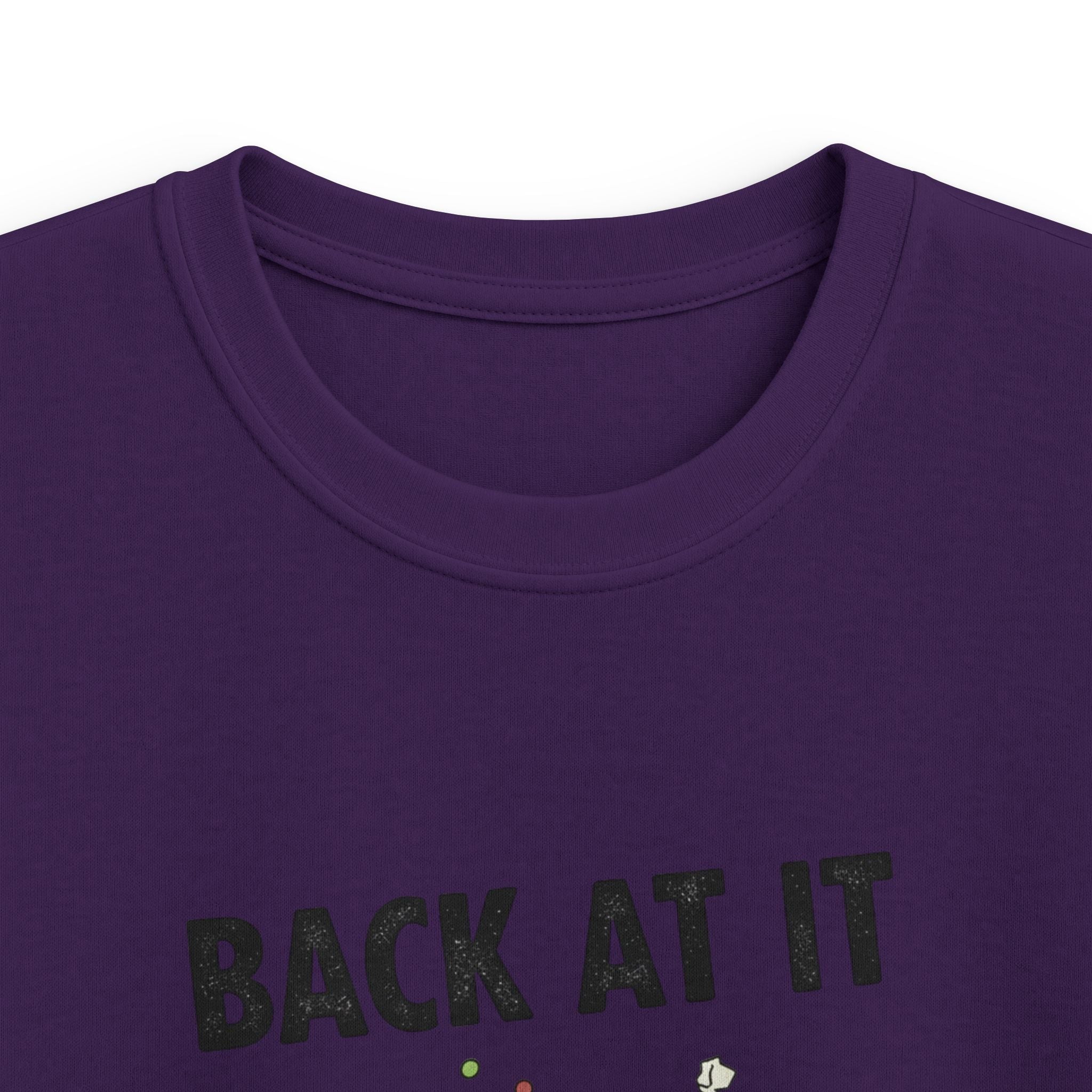 Kids Tee — "Back At It" Colorful Skate & Music Doodle Graphic