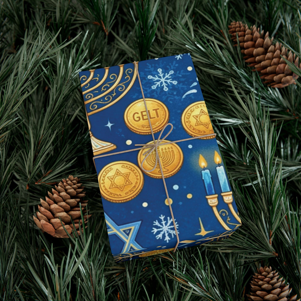 Festival of Lights Hanukkah Wrapping Paper