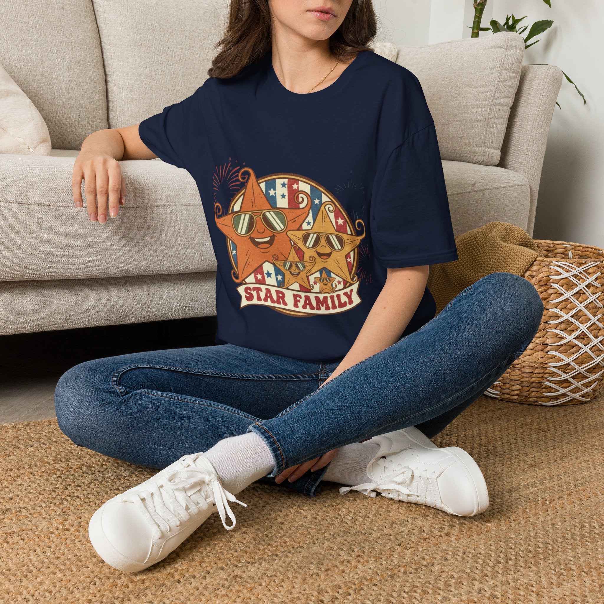 Family Star 4th of July Tee — Vintage Cool Star Family Edition
