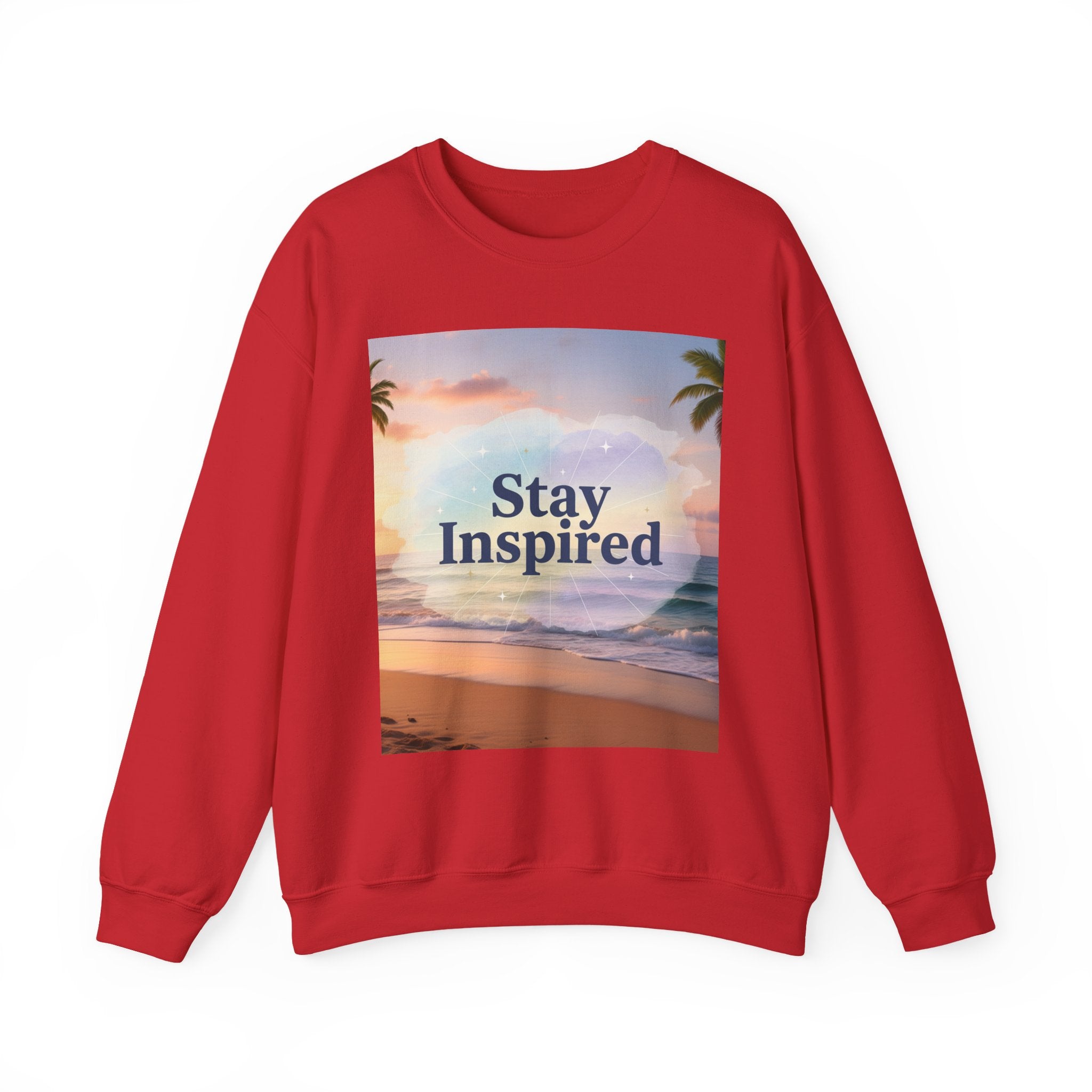 Stay Inspired Beach Unisex Sweatshirt | Family Star