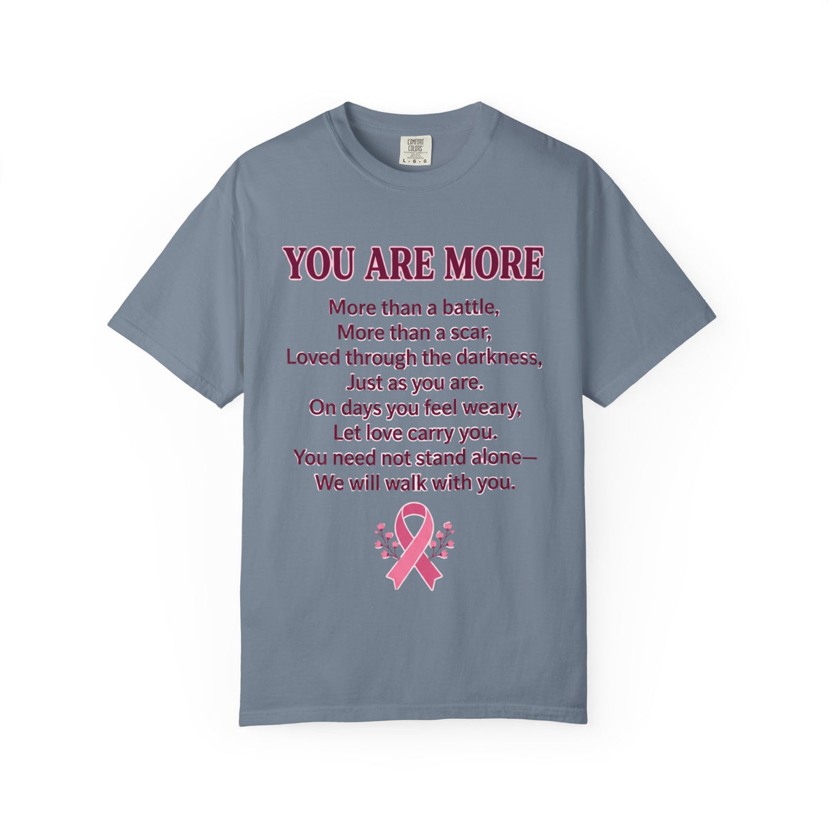 Pink Ribbon Poem T-Shirt | Breast Cancer Awareness & Hope