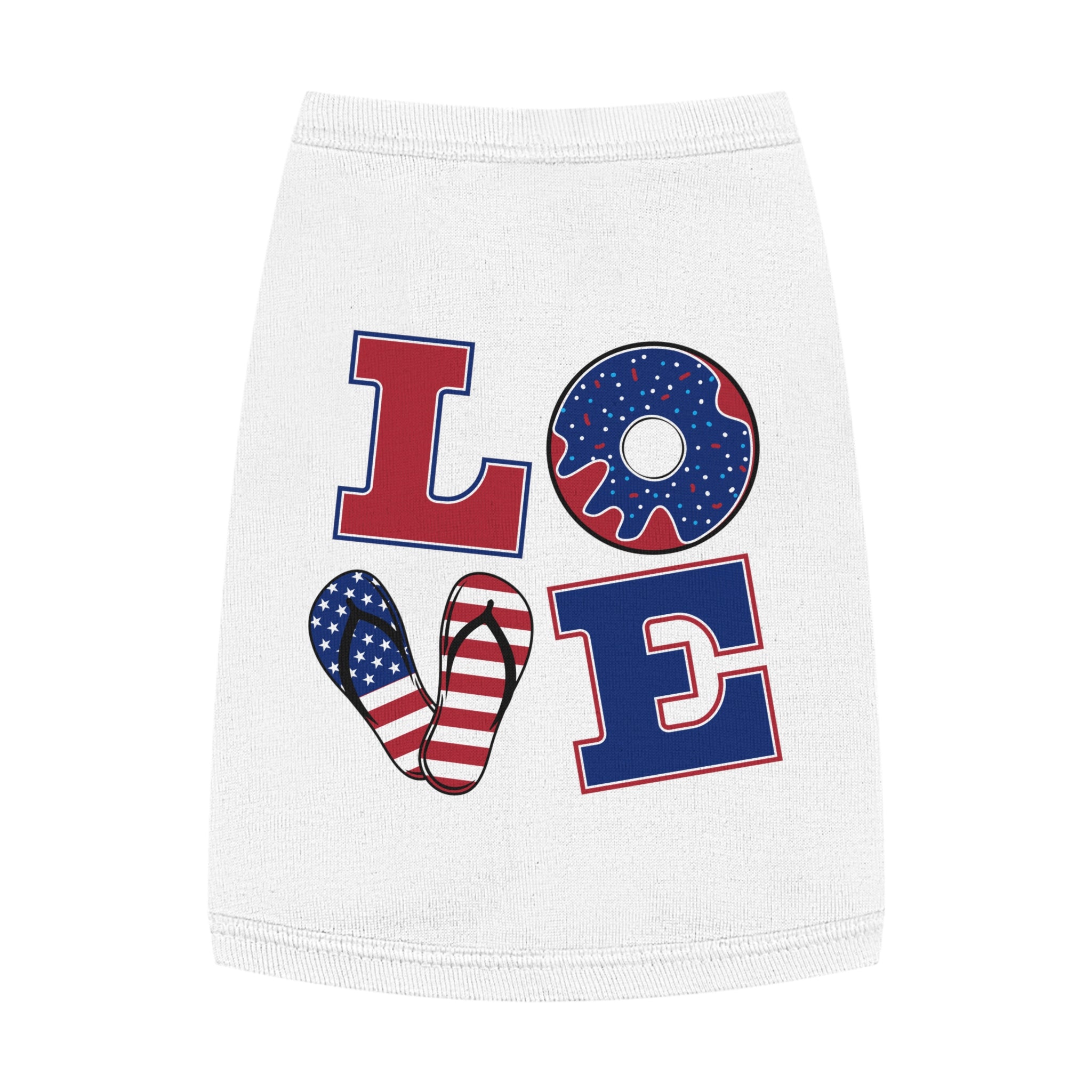 4th of July Love Pet Tank Top