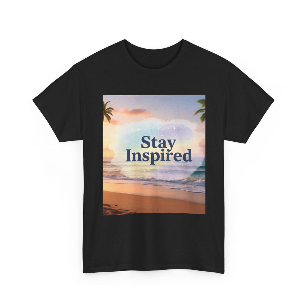 Stay Inspired Beach Sunset Unisex T-Shirt