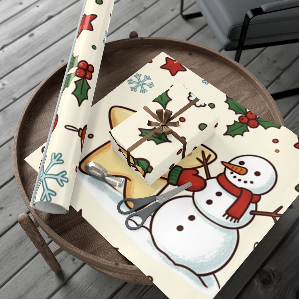 Starry Winter Fun Christmas Wrapping Paper
