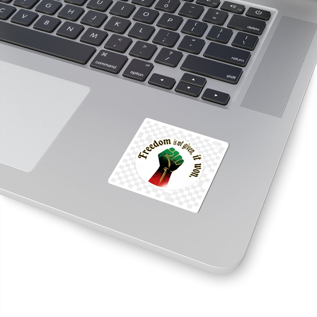 Freedom Is Not Given, It Won – Juneteenth Fist Sticker