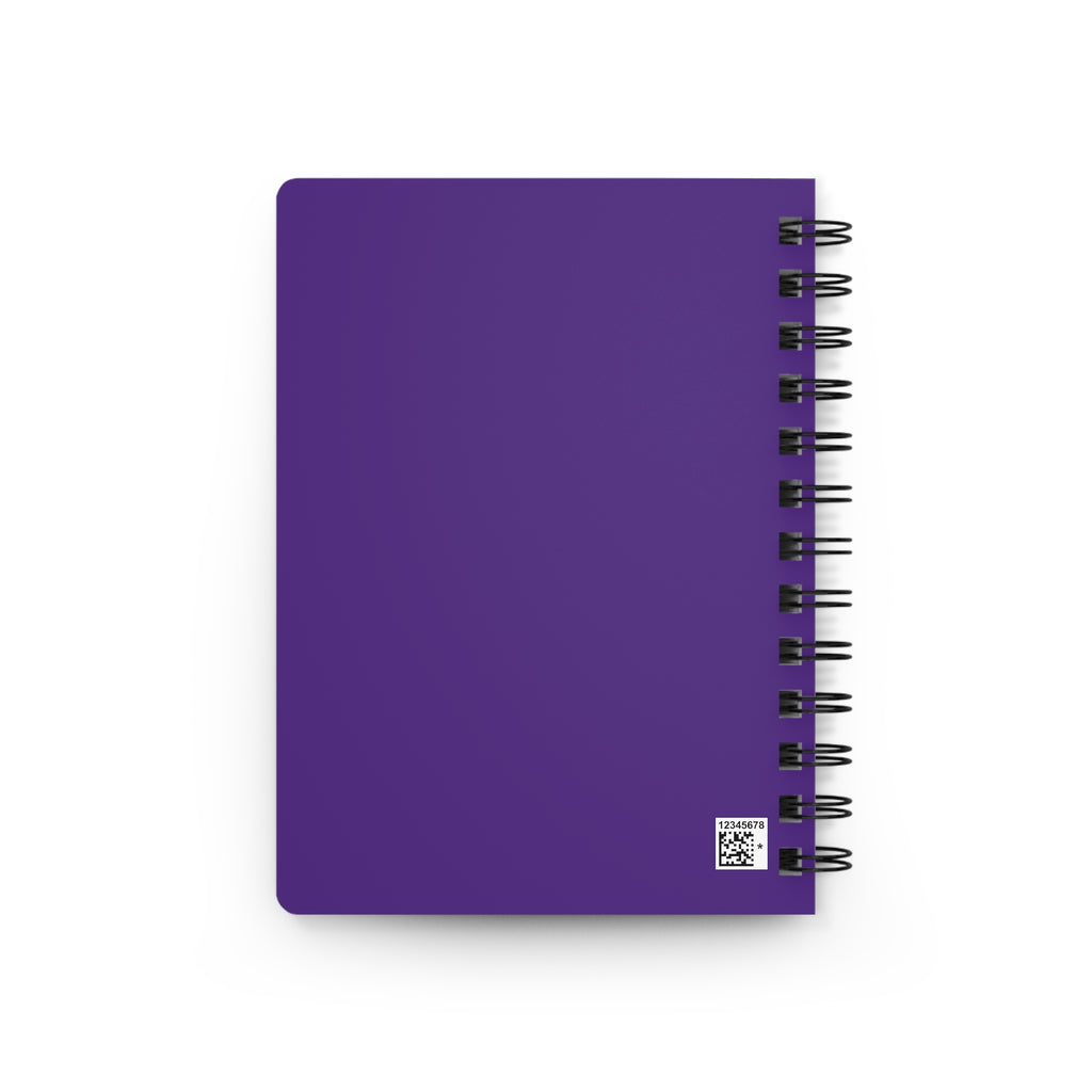 Stay Inspired Beach Spiral Notebook | Family Star (purple)