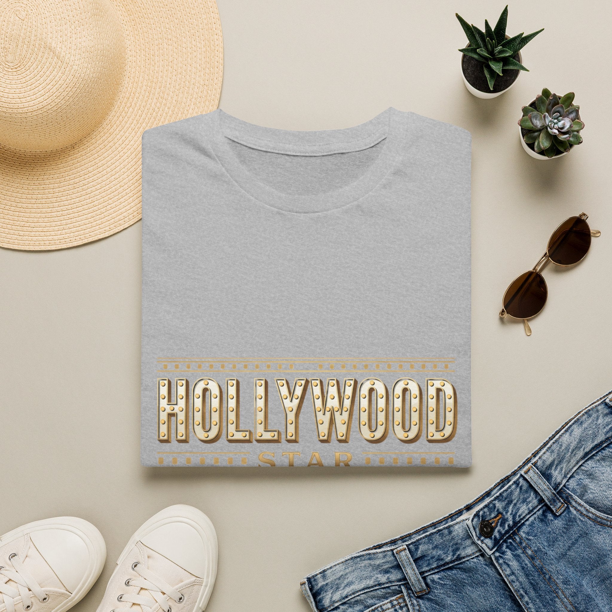 Hollywood Star Vintage Marquee T-Shirt — Retro Movie Sign Graphic Tee