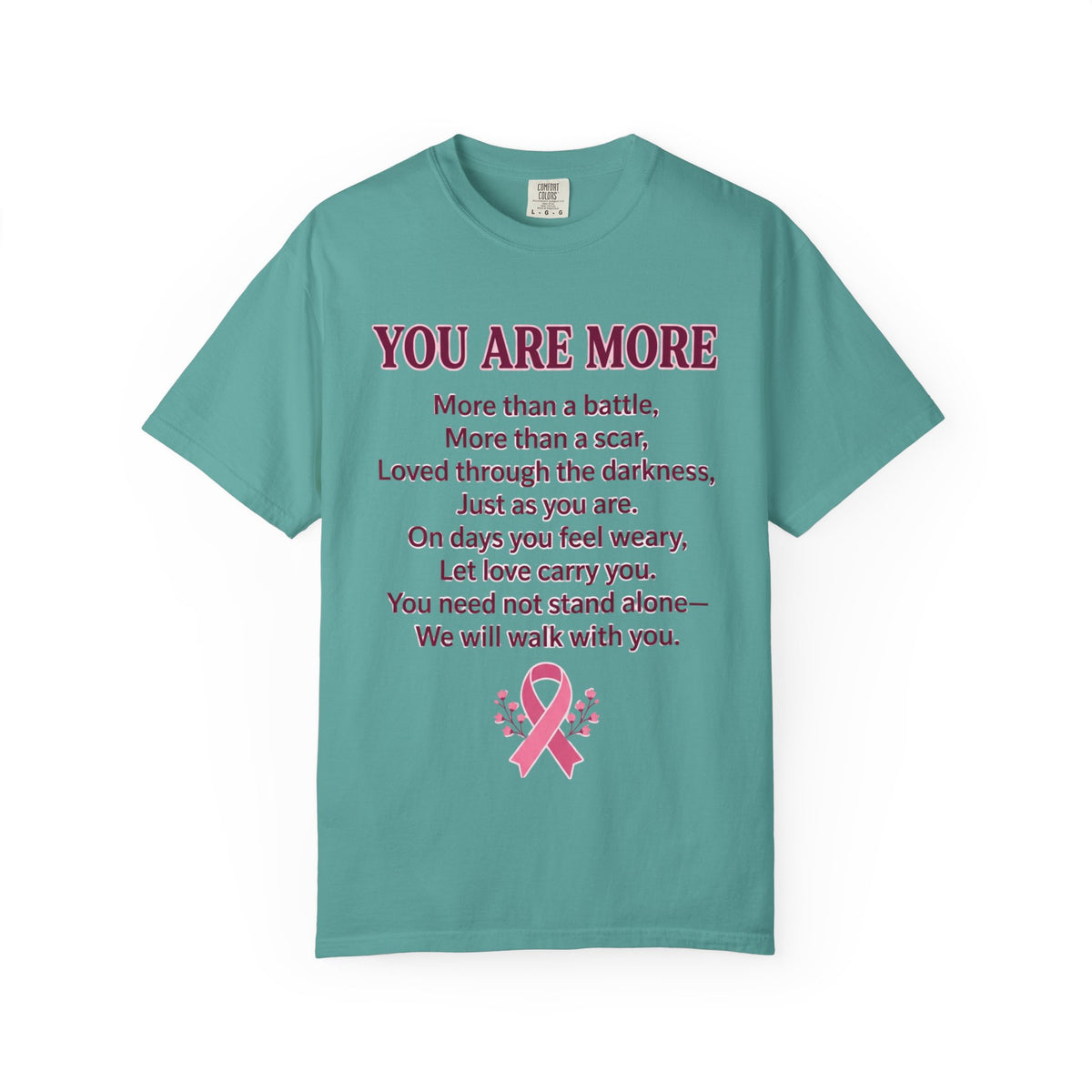 Pink Ribbon Poem T-Shirt | Breast Cancer Awareness & Hope