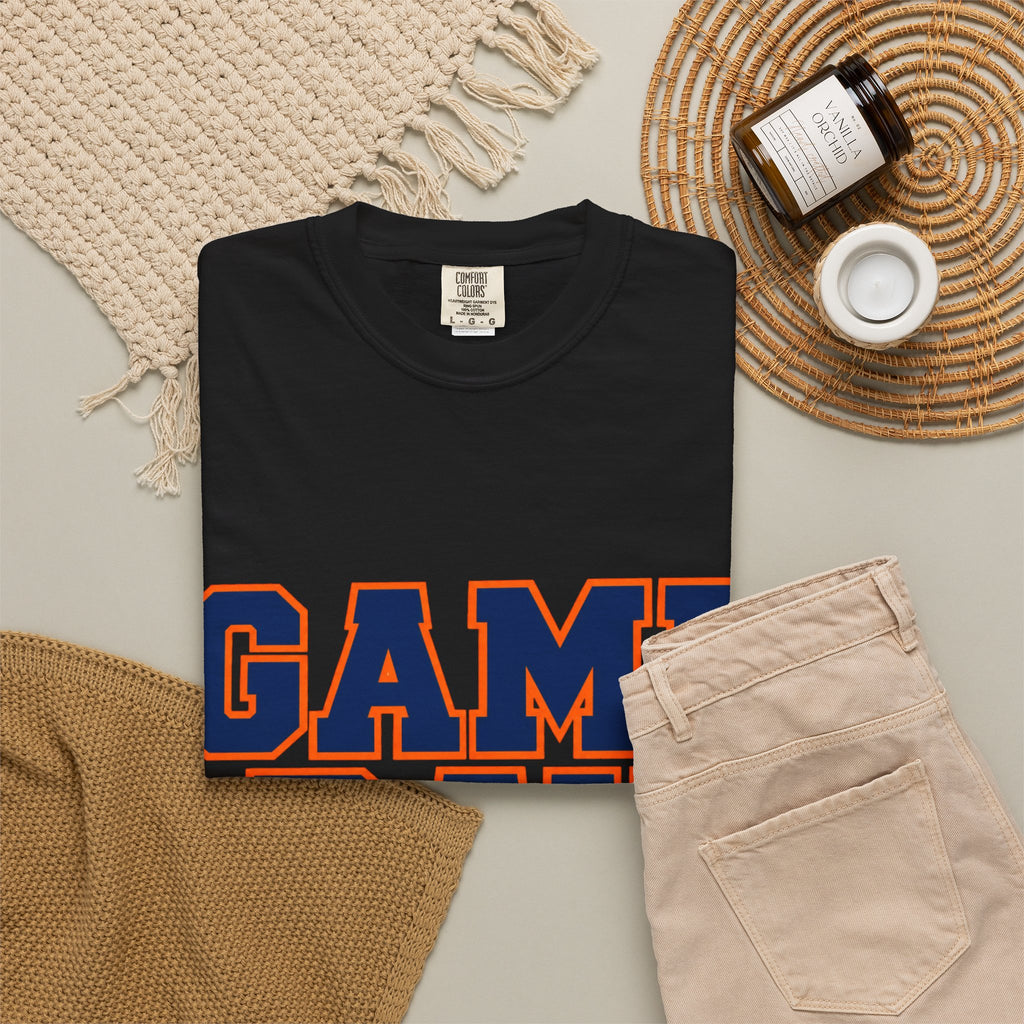 Game Day Football Shirt – Orange & Blue