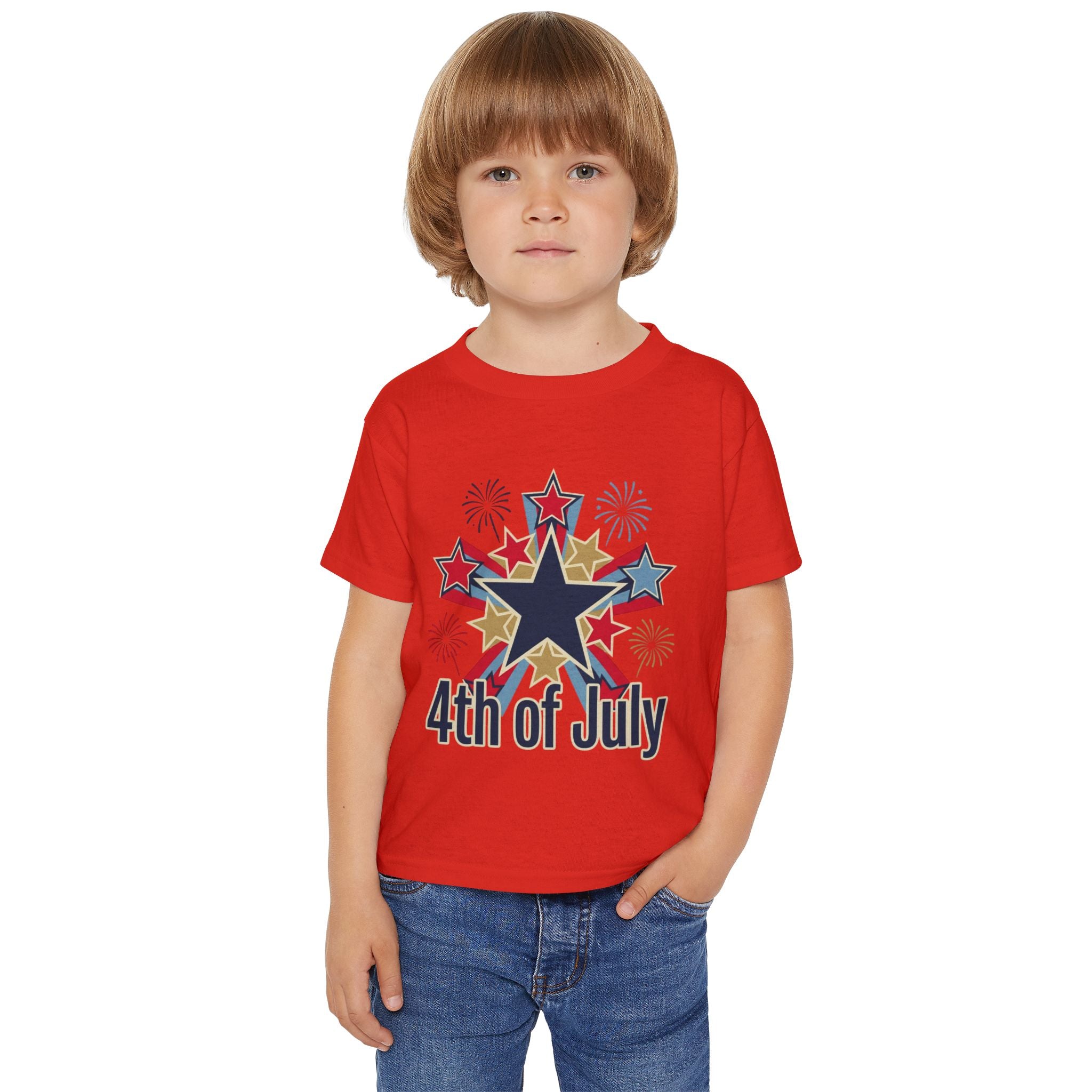 4th of July Toddler T-Shirt — Fireworks Star