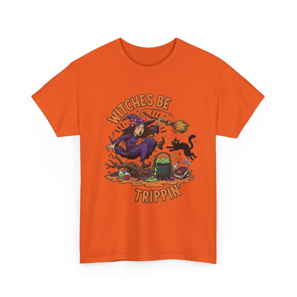 Witches Be Trippin' Tee — Funny Halloween Witch T-Shirt
