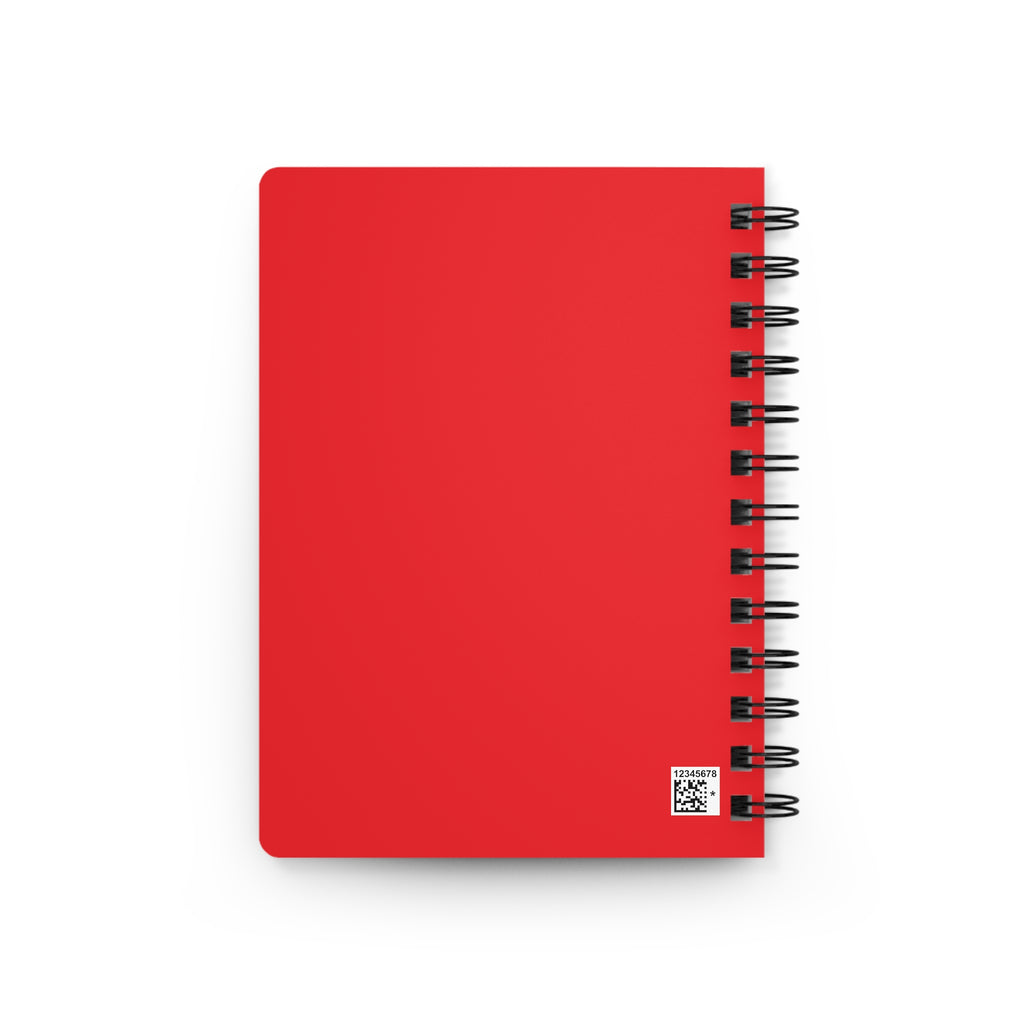 Stay Inspired Beach Spiral Notebook | Family Star (red)