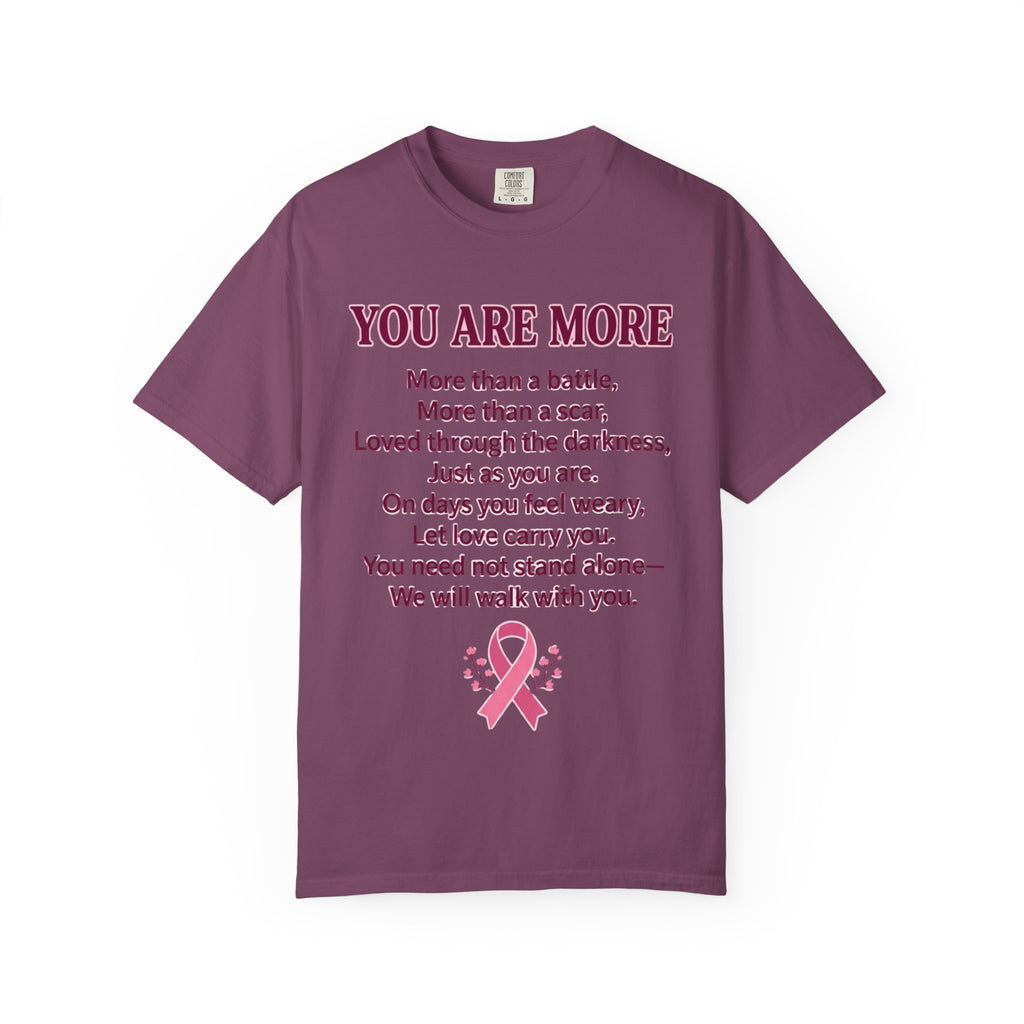 Pink Ribbon Poem T-Shirt | Breast Cancer Awareness & Hope