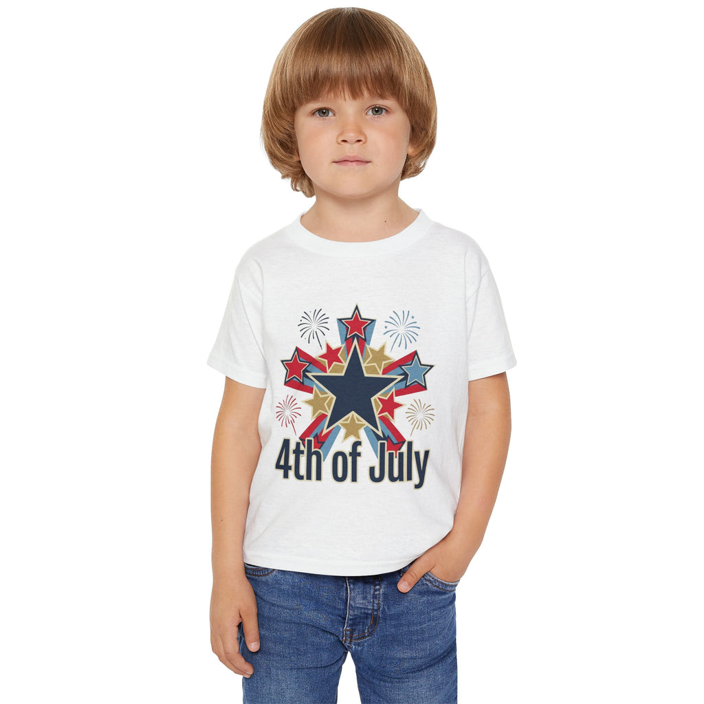 4th of July Toddler T-Shirt — Fireworks Star