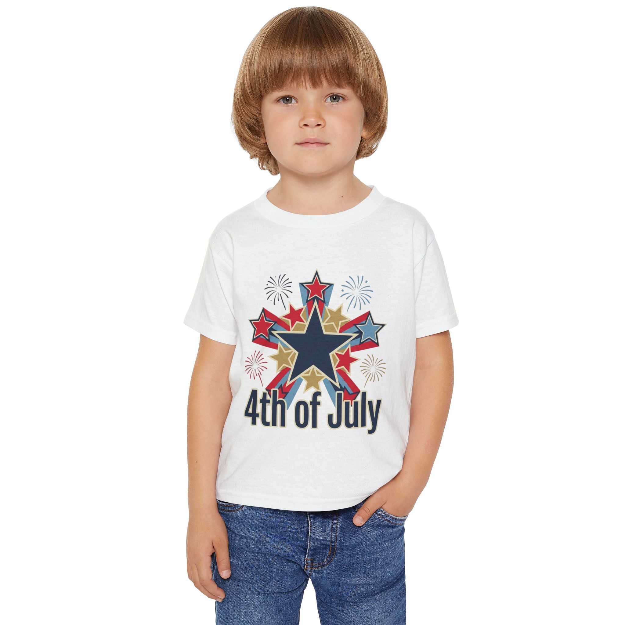 4th of July Toddler T-Shirt — Fireworks Star