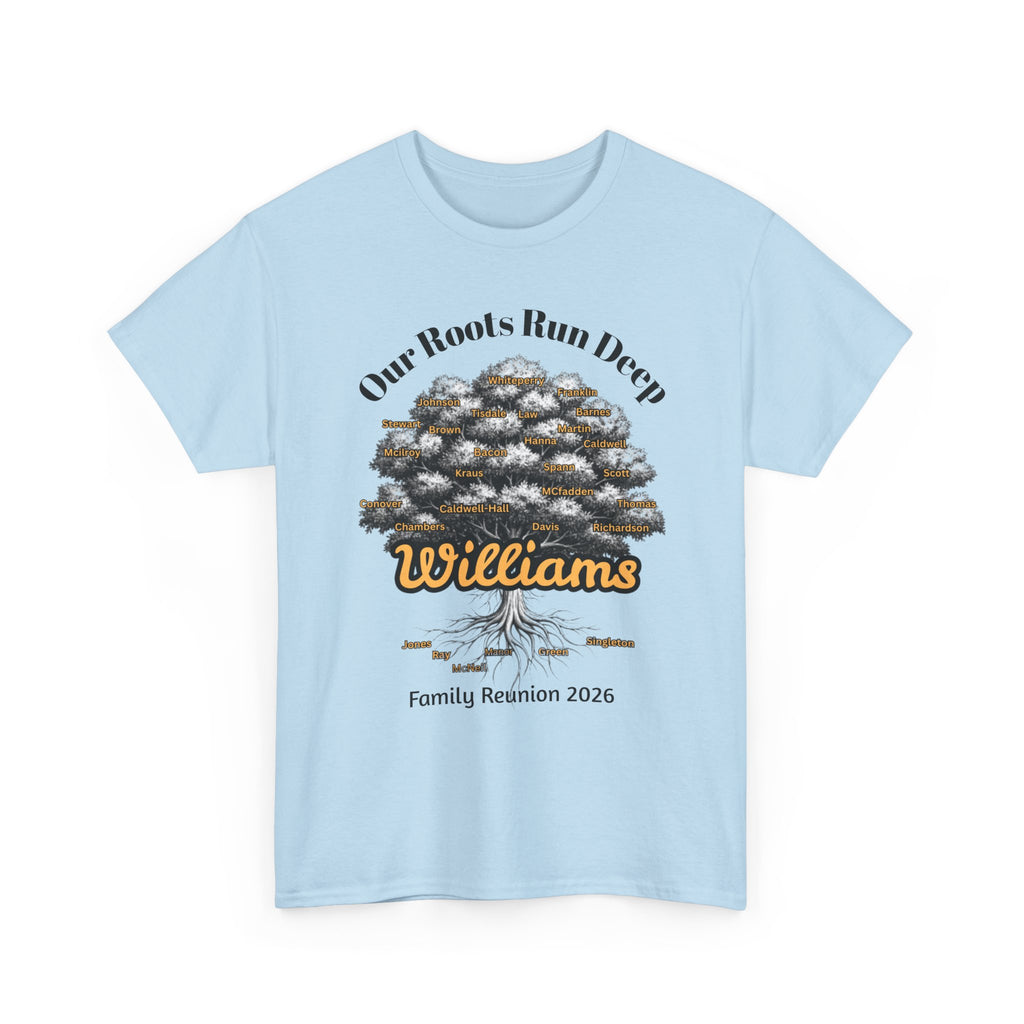 Unisex Adult Family Reunion Shirt — Williams 2026 - PERSONALIZE WITH NAME