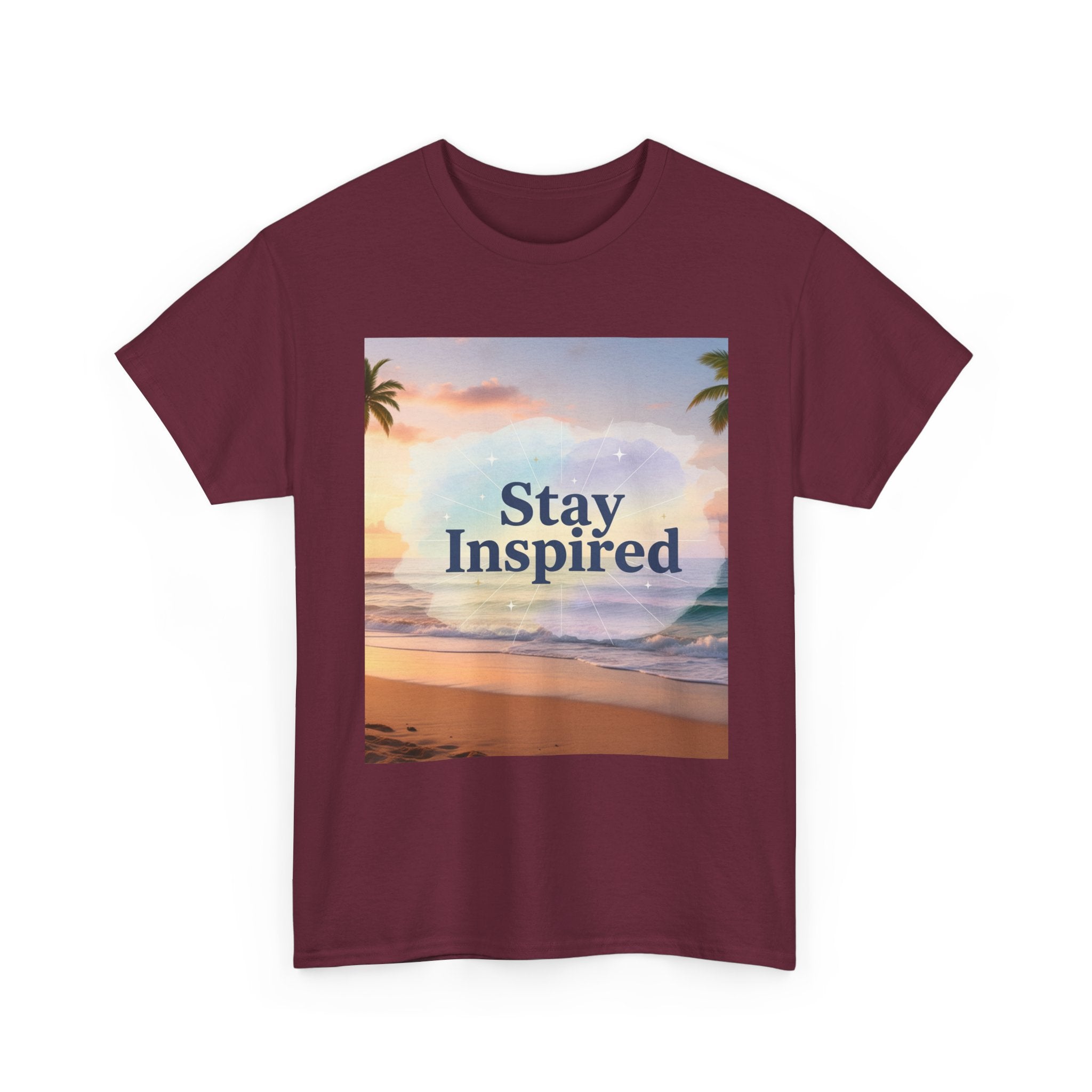 Stay Inspired Beach Sunset Unisex T-Shirt