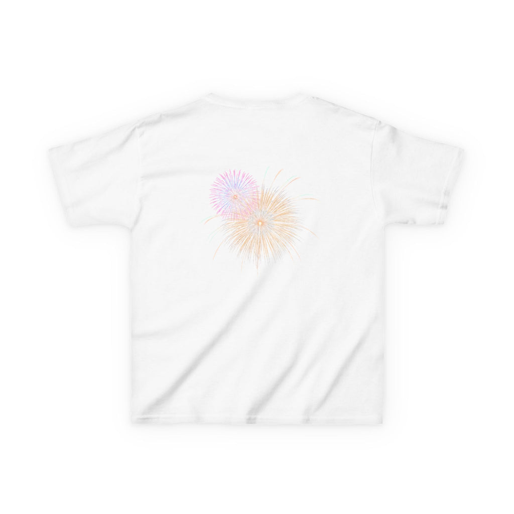 Kids Tee — 4th of July Fireworks American Flag Design