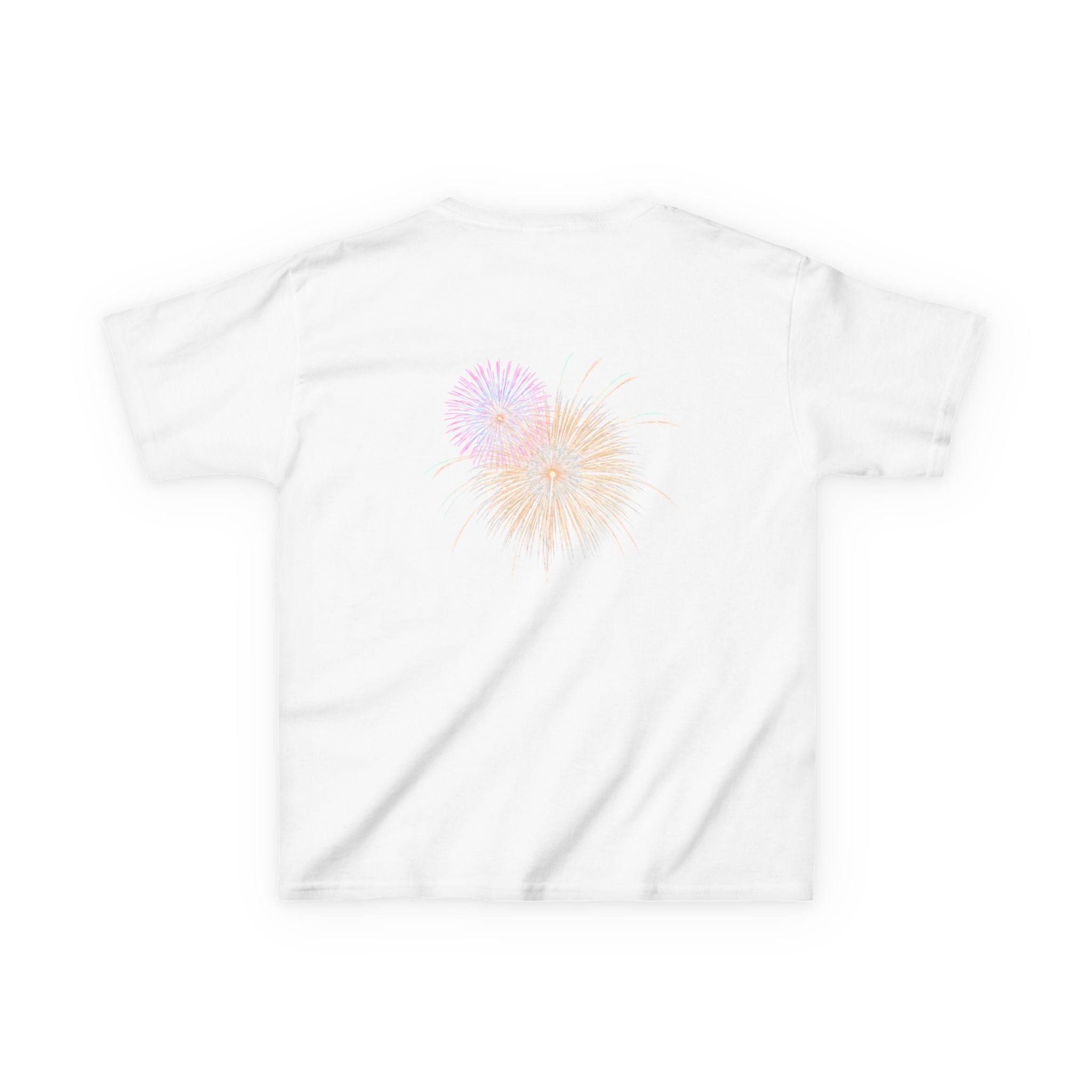 Kids Tee — 4th of July Fireworks American Flag Design