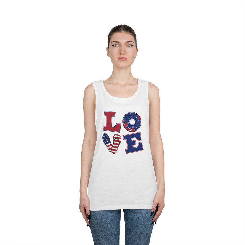 L-O-V-E 4th of July Tank Top