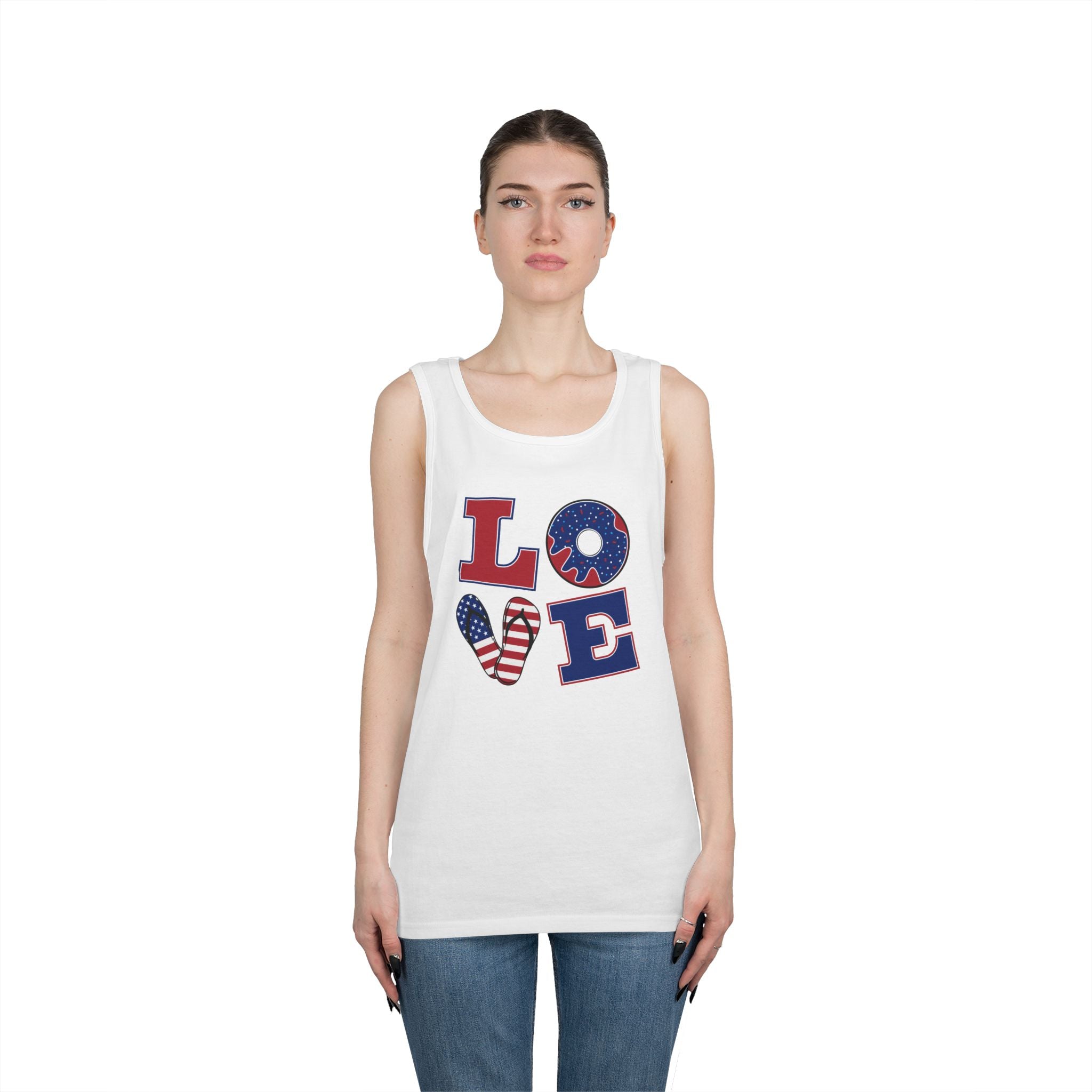 L-O-V-E 4th of July Tank Top