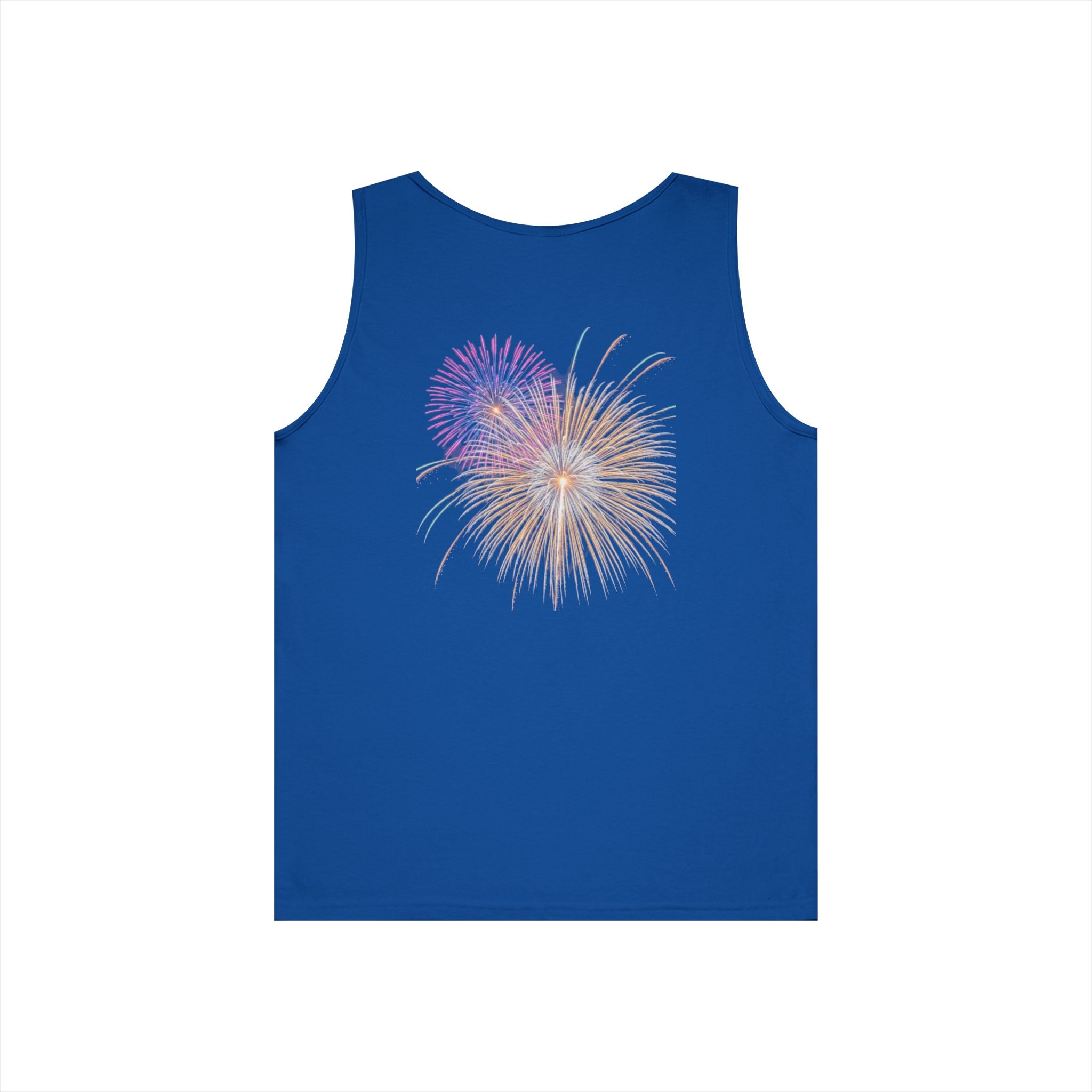Freedom Eagle Tank Top — Patriotic Fireworks Graphic