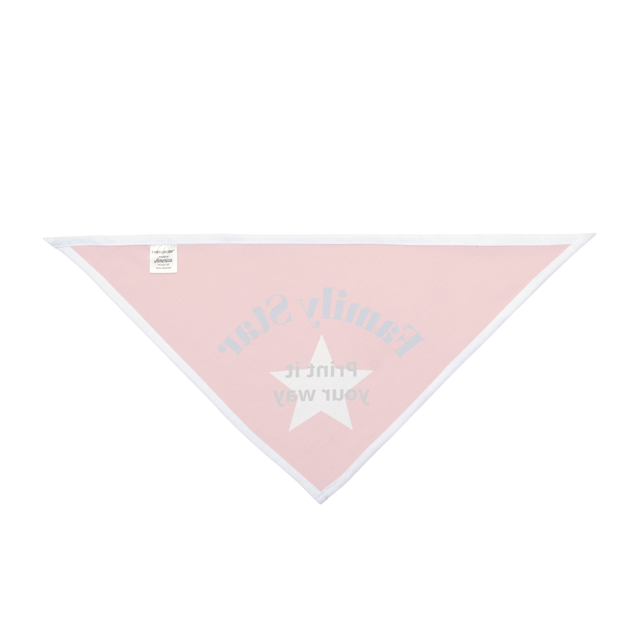 Family Star Red Pet Bandana with White Star