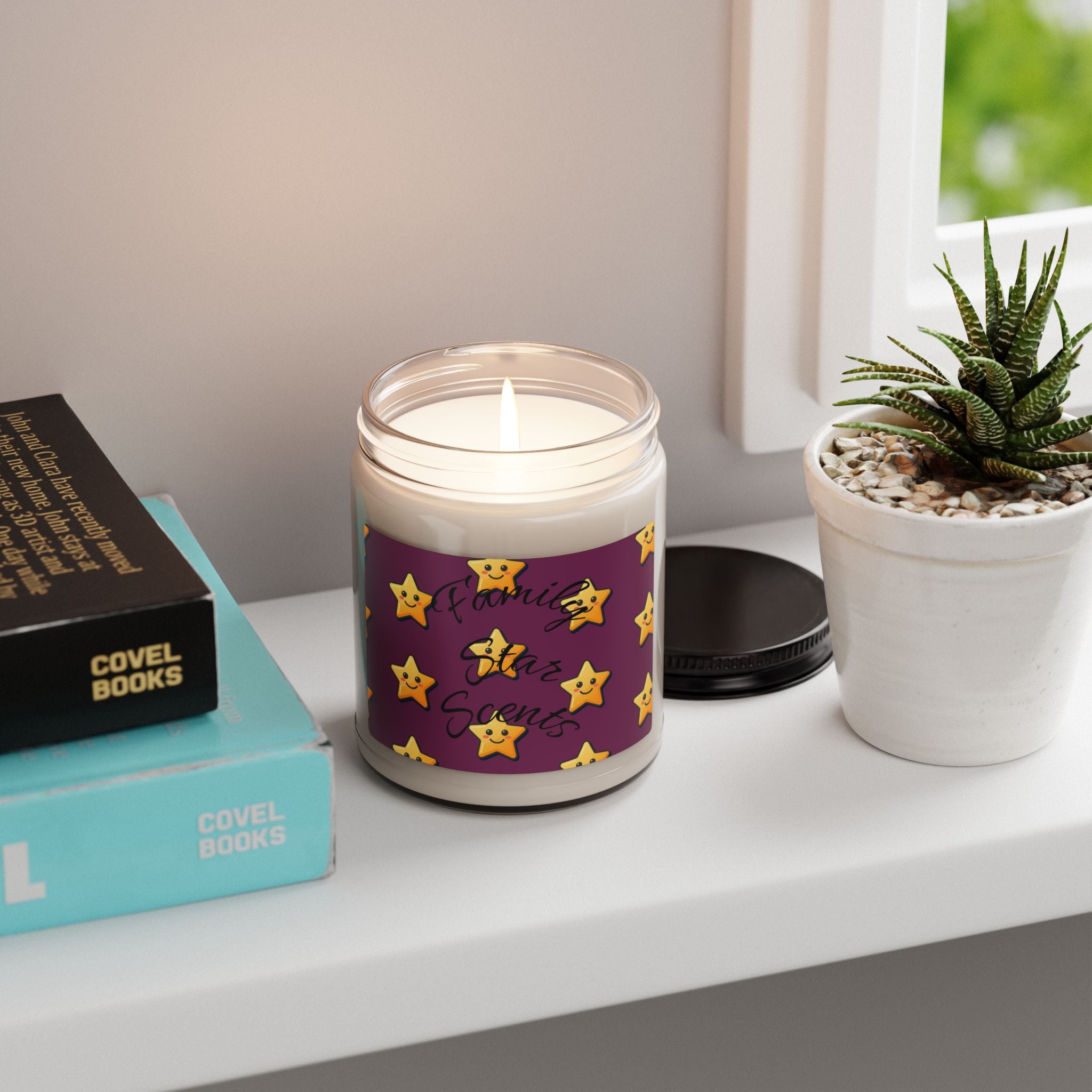 Family Star Scented Soy Candle — 9oz Premium Home Decor & Gift Candle