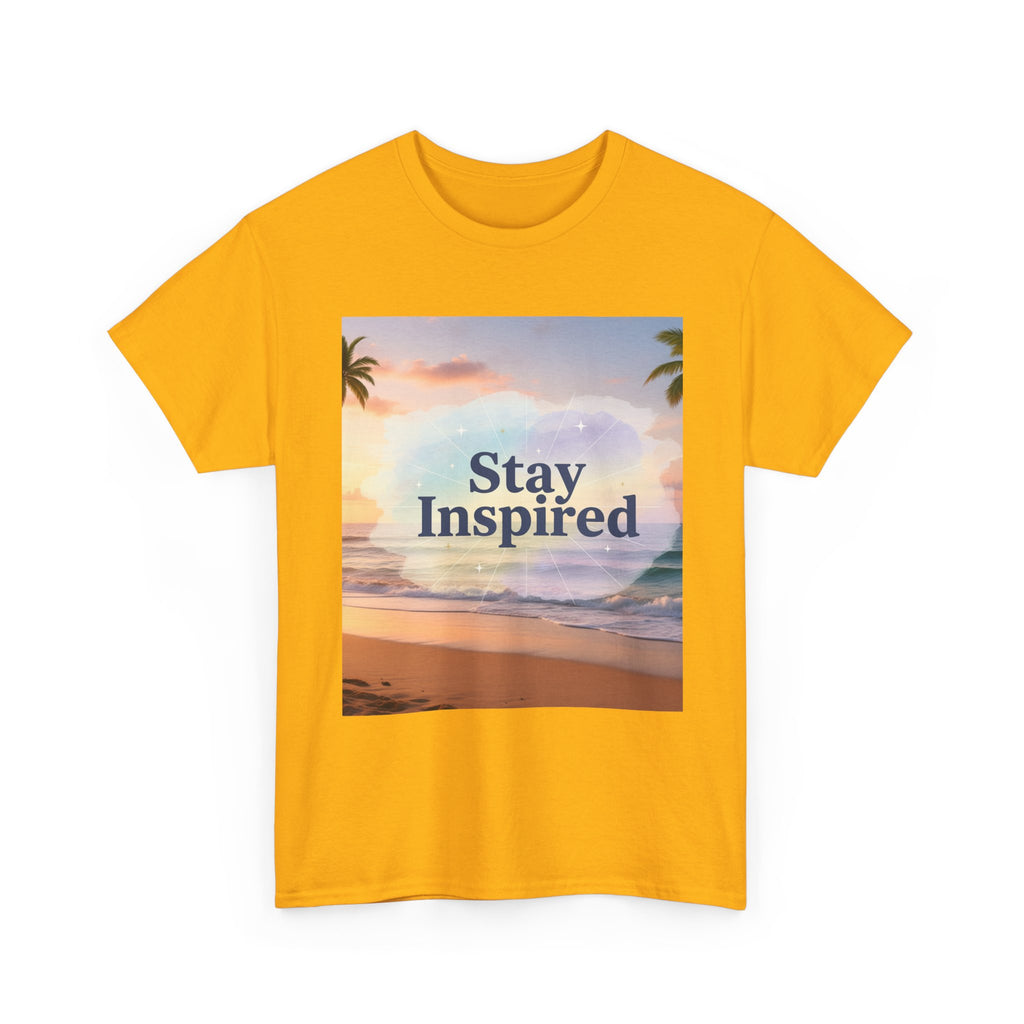 Stay Inspired Beach Sunset Unisex T-Shirt