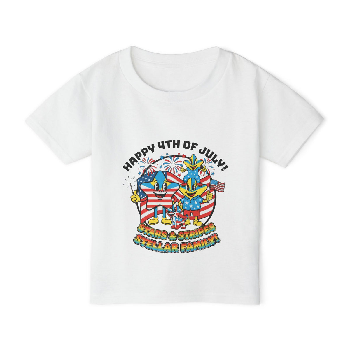 Stellar Family Toddler Tee — Happy 4th of July