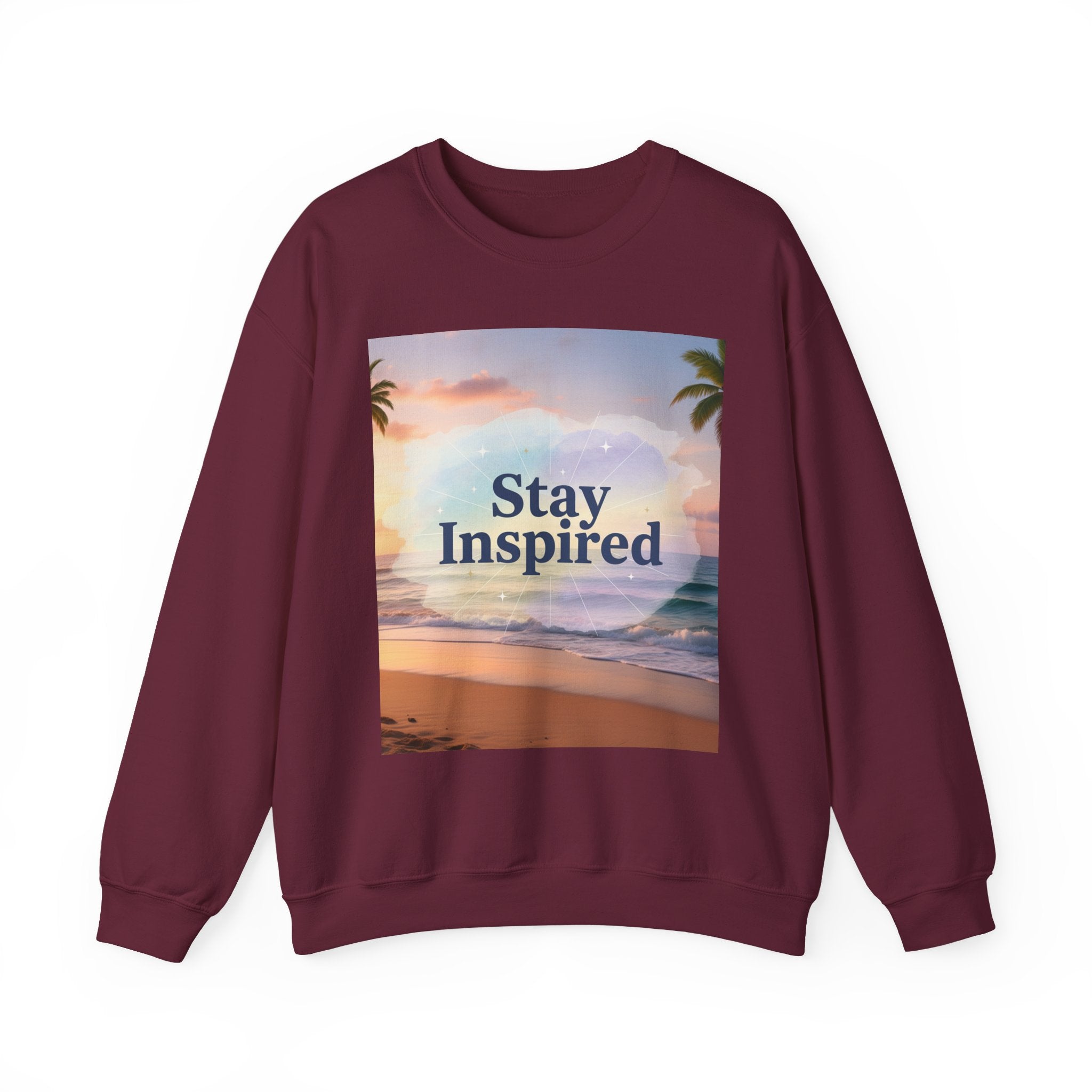Stay Inspired Beach Unisex Sweatshirt | Family Star