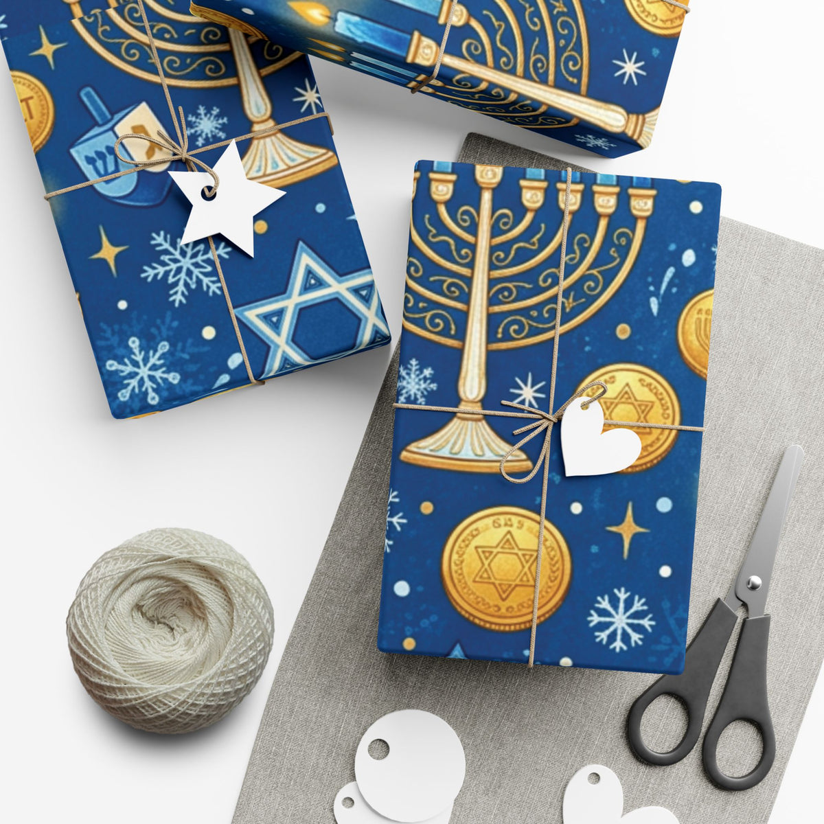 Festival of Lights Hanukkah Wrapping Paper