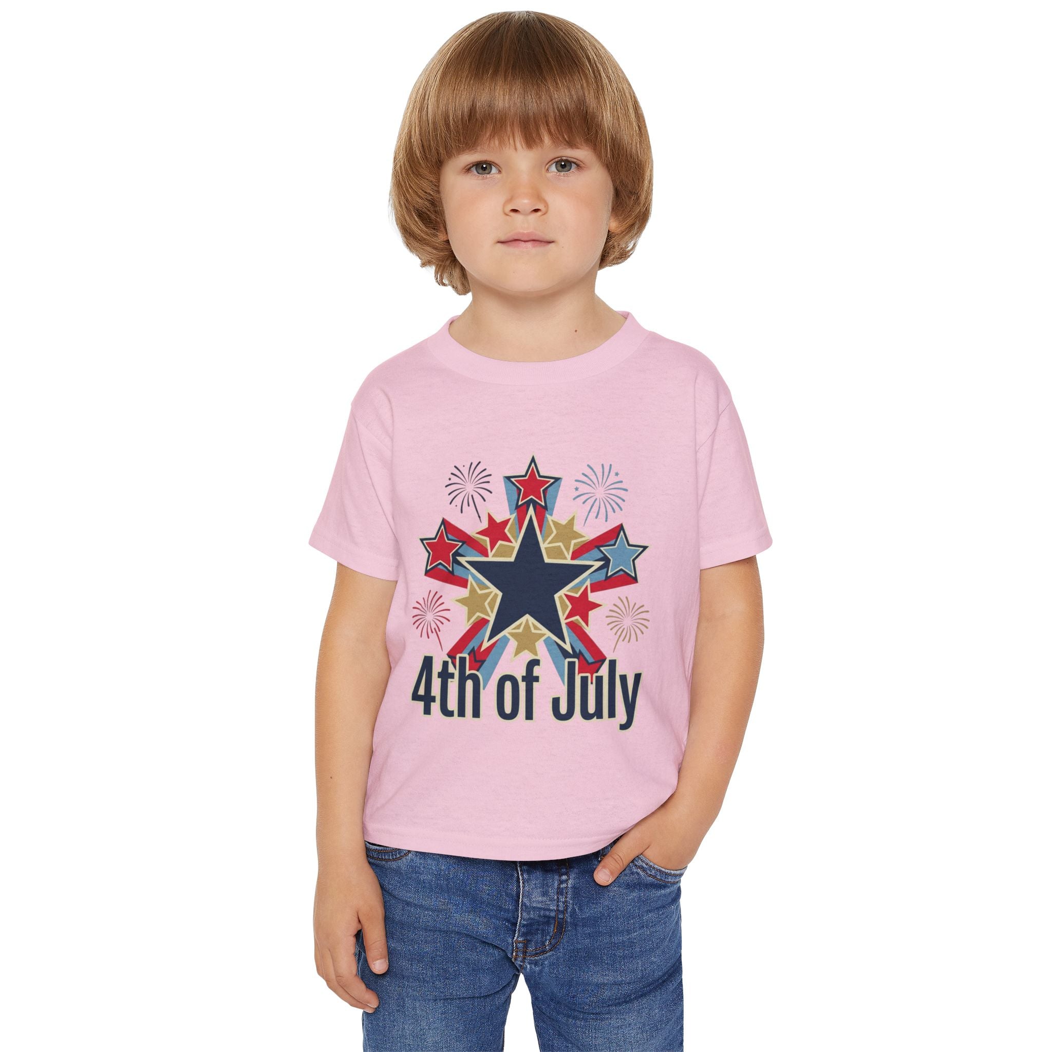 4th of July Toddler T-Shirt — Fireworks Star