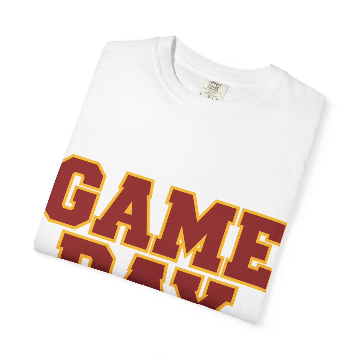 Game Day Football Shirt – Red & Gold