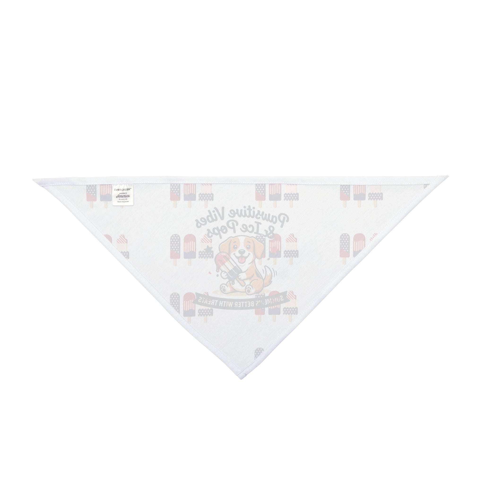 Pawsitive Vibes Pet Bandana — Patriotic Ice Pops
