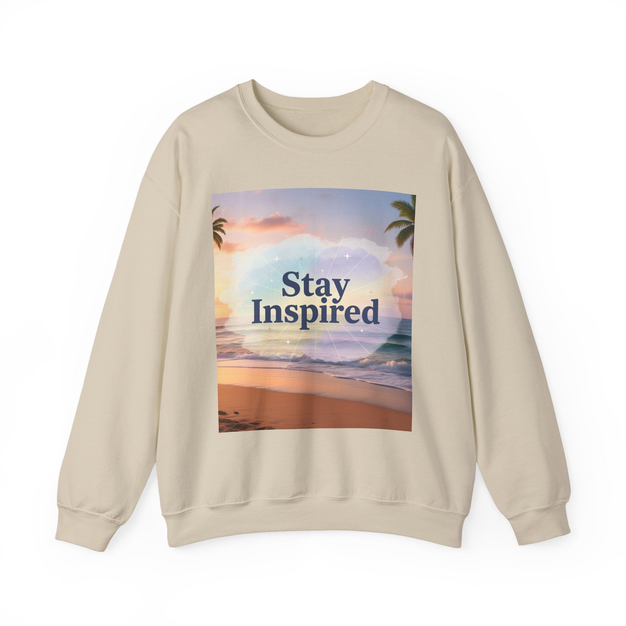 Stay Inspired Beach Unisex Sweatshirt | Family Star
