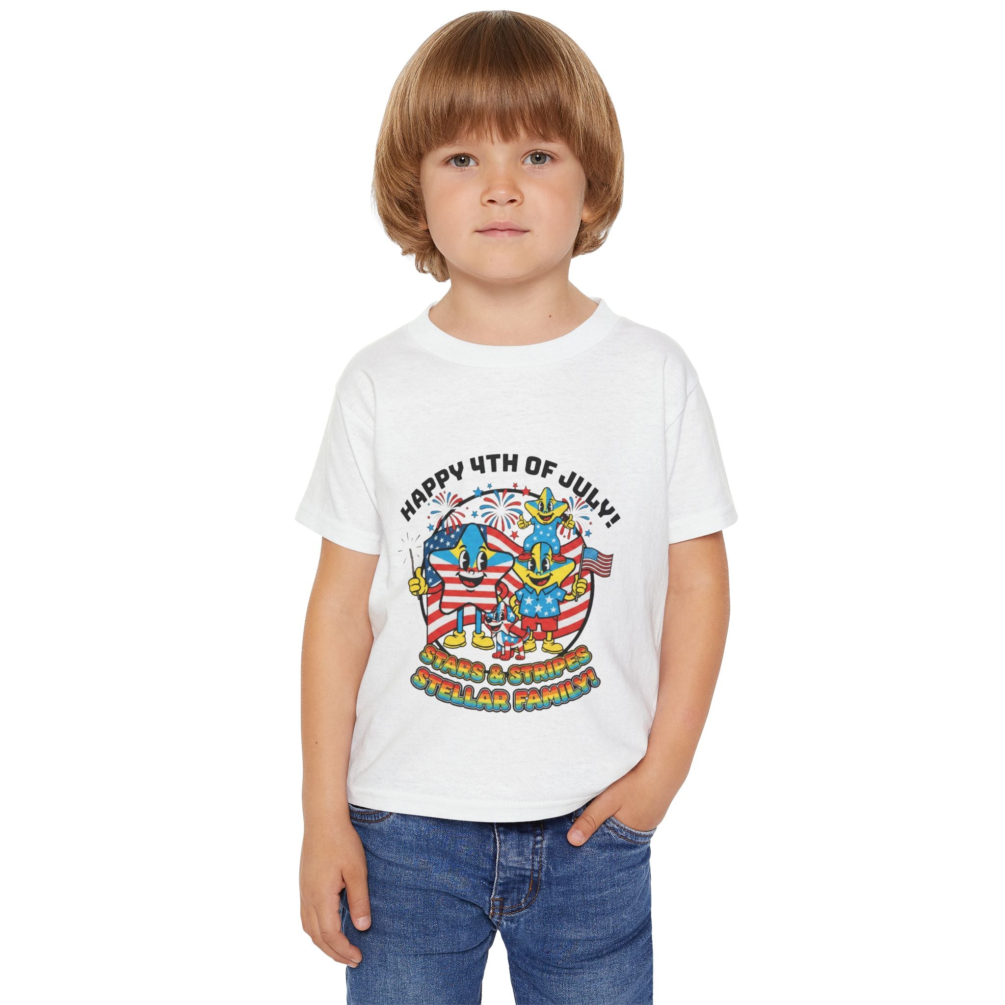 Stellar Family Toddler Tee — Happy 4th of July