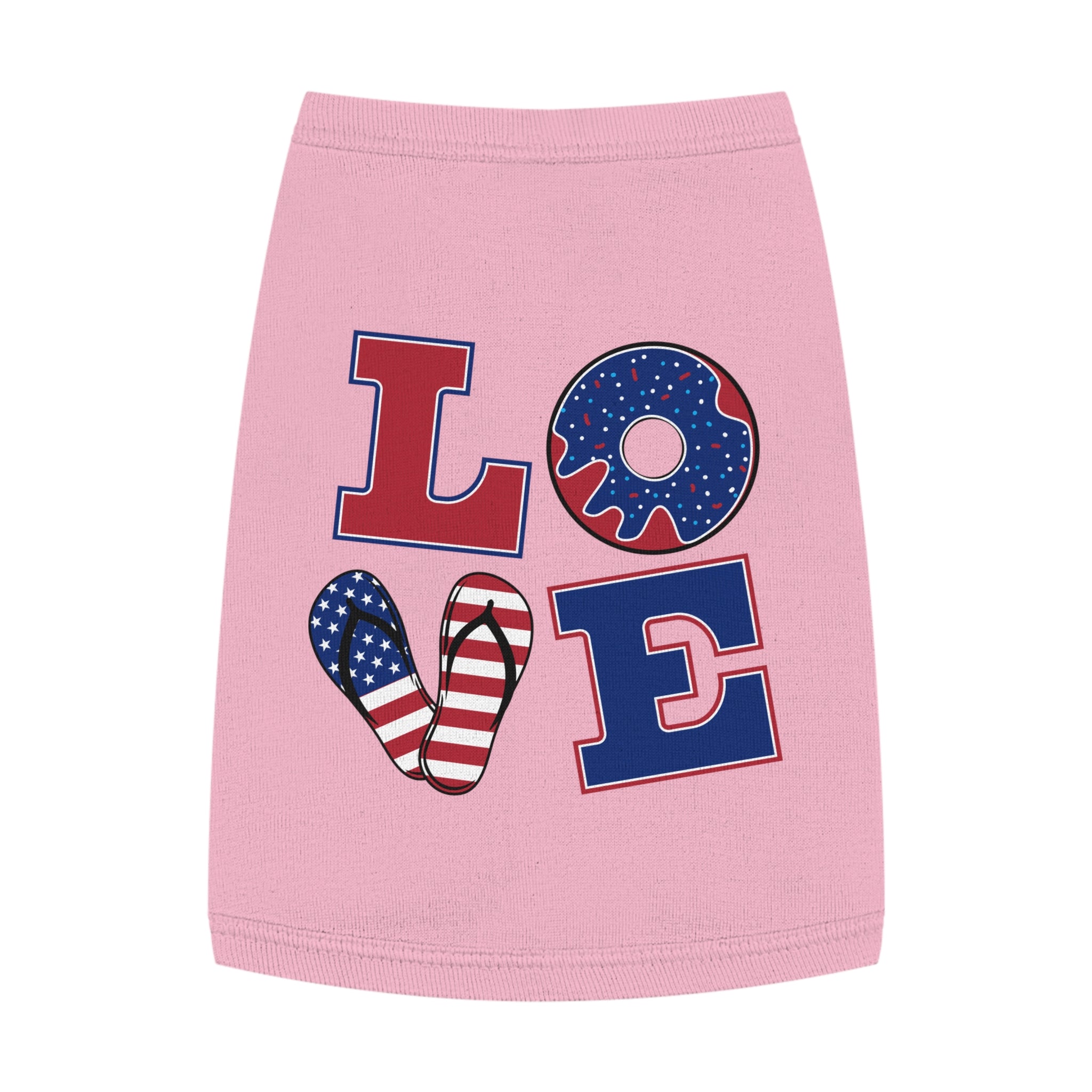 4th of July Love Pet Tank Top