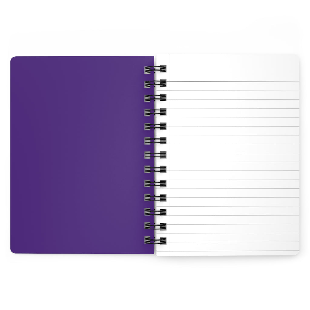 Stay Inspired Beach Spiral Notebook | Family Star (purple)