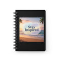 Stay Inspired Beach Spiral Notebook | Family Star (black)