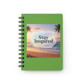 Stay Inspired Beach Spiral Notebook | Family Star (light green)